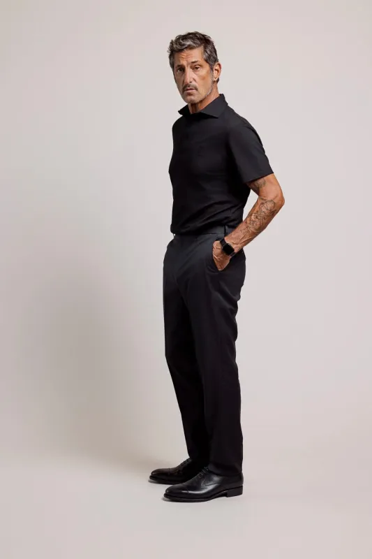 Derek Polo Black sold by Urbane & Gallant