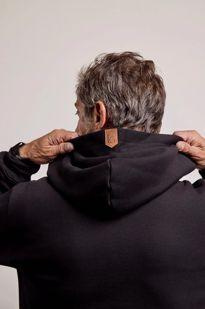 Lewis Lounge Hoodie Black sold by Urbane & Gallant product image thumbnail 3