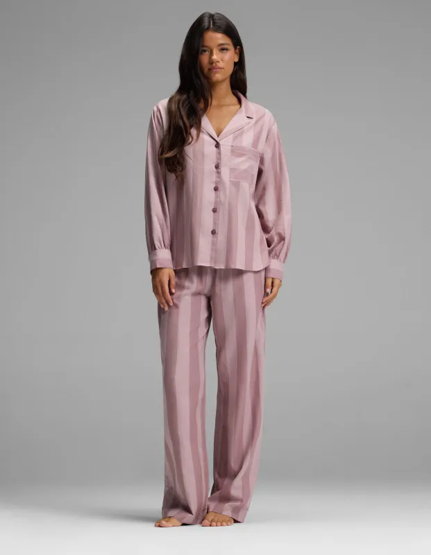 Women's Belmont Long Sleeve Pajama Set made by Cozy earth