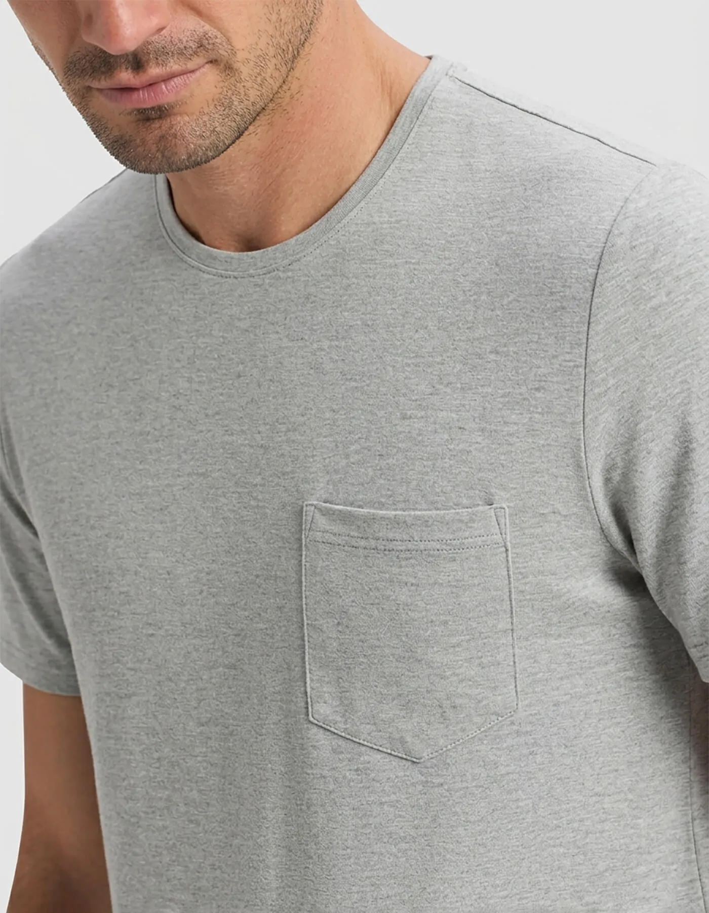 Men's Bamboo Stretch-Knit Short Sleeve Pajama Set sold by Cozy earth product image thumbnail 3