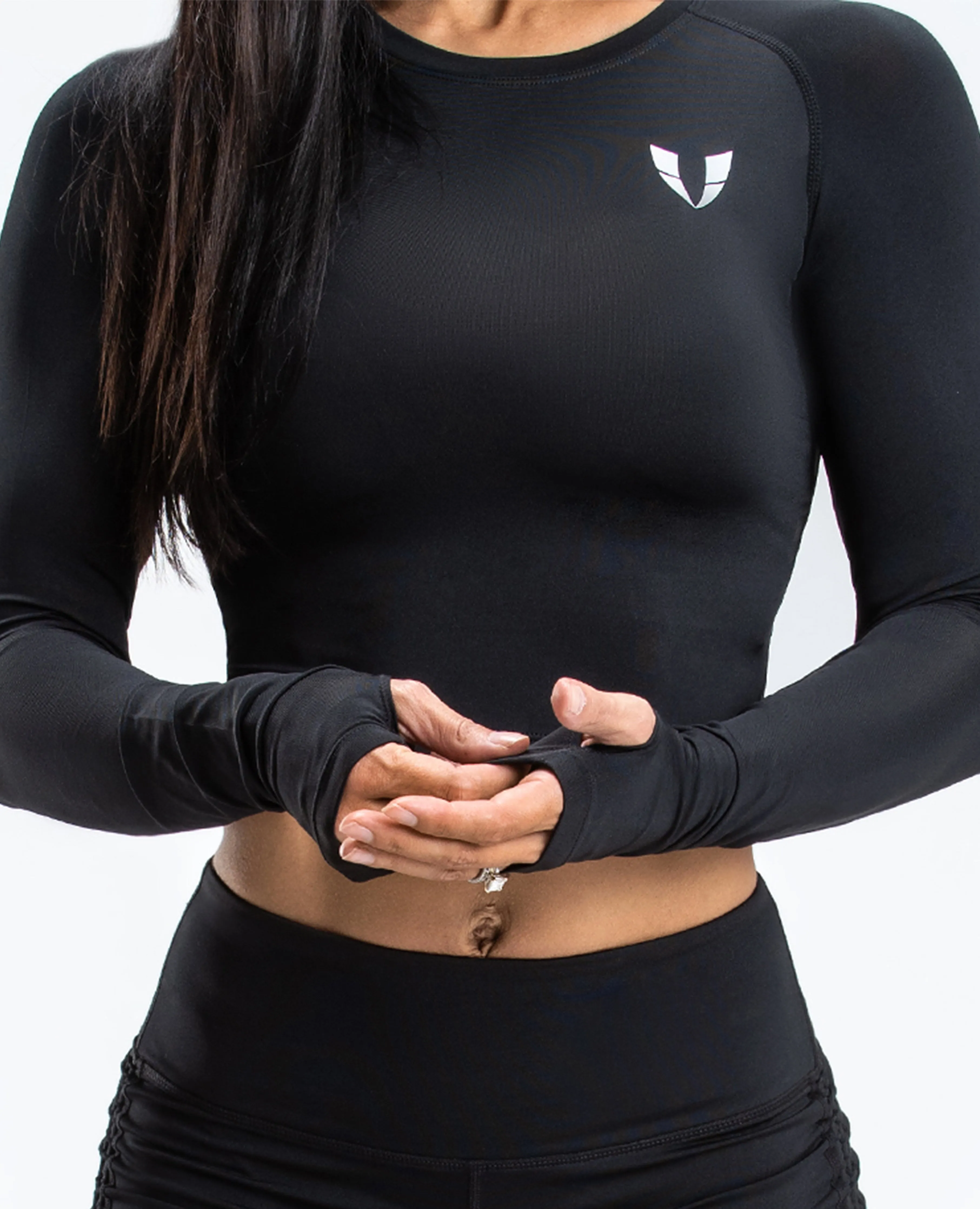 Long Sleeve Workout Top - Black sold by Firm Abs product image thumbnail 4