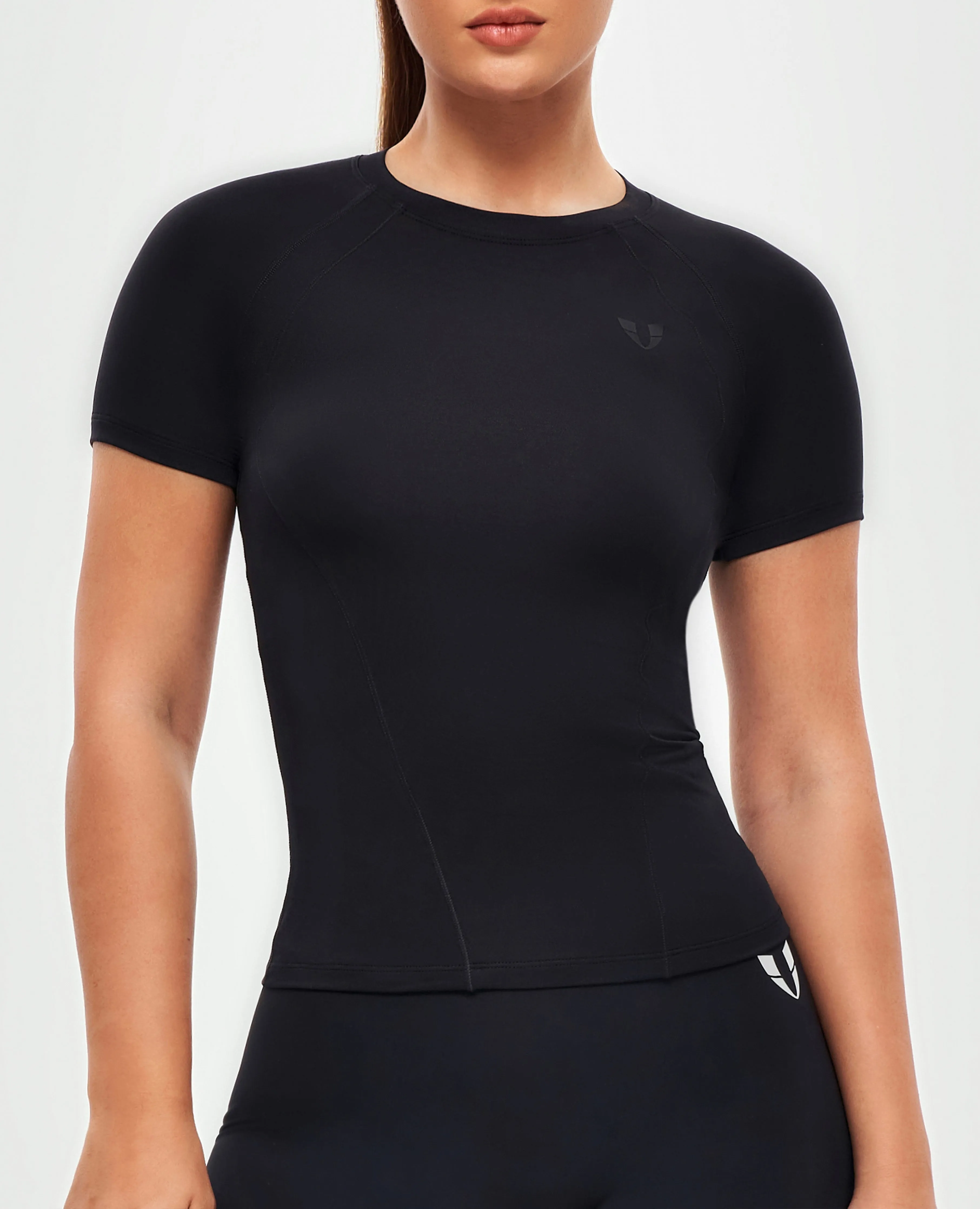 Round Neck Athletic T-shirt - Black sold by Firm Abs product image thumbnail 2