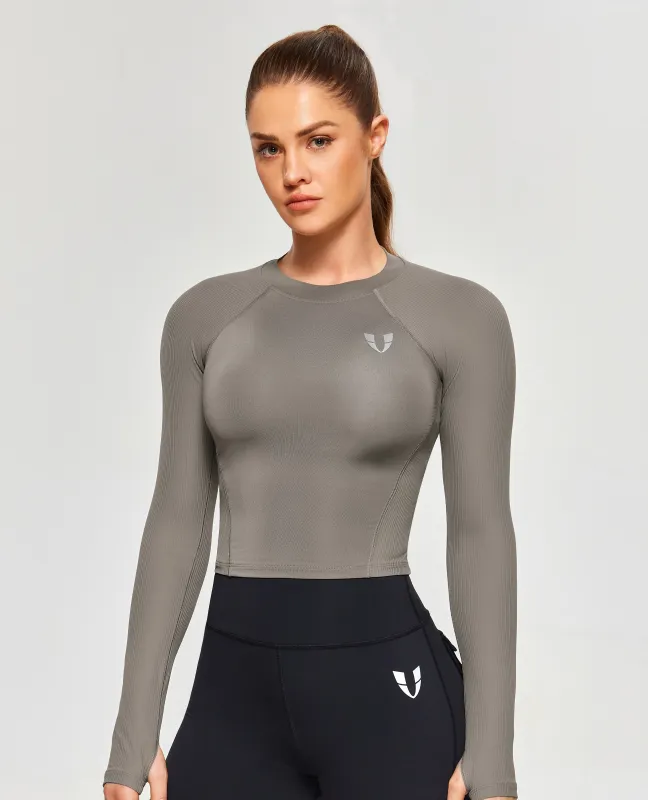 Athletic Long Sleeve T-Shirt - Gray sold by Firm Abs