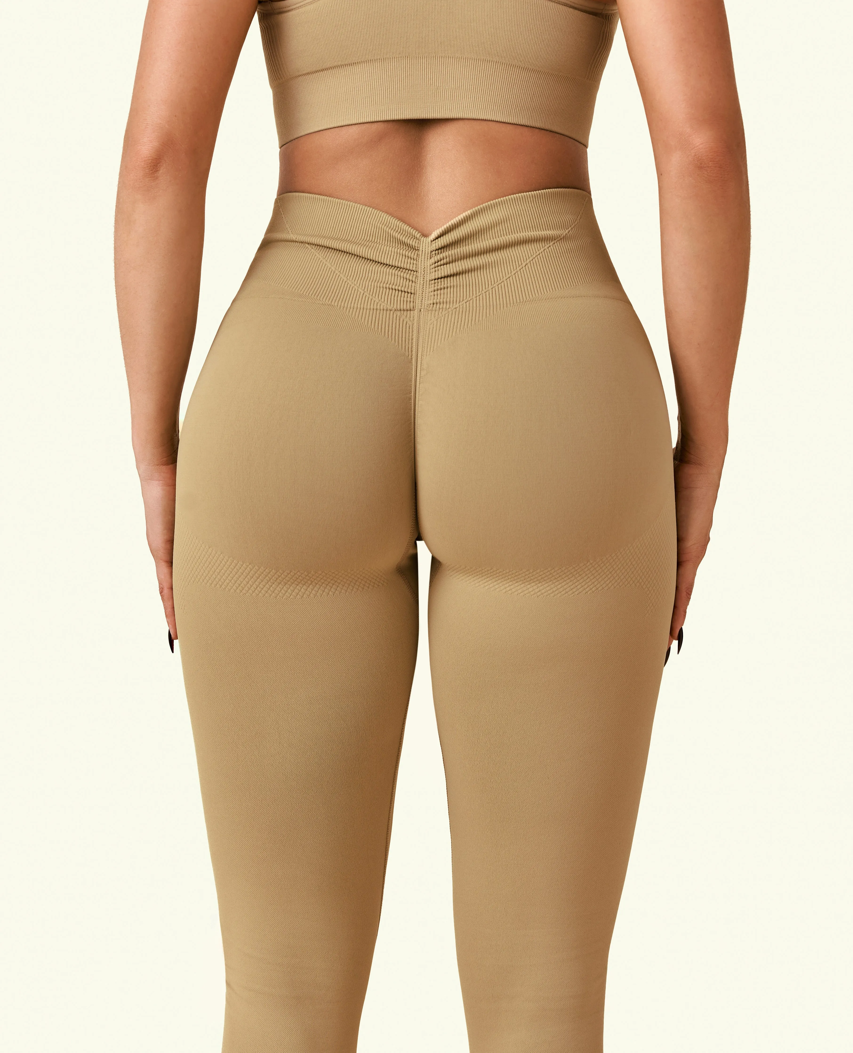 US Exclusive | Sculpt Lift Seamless Leggings - Earth Brown sold by Firm Abs product image thumbnail 3