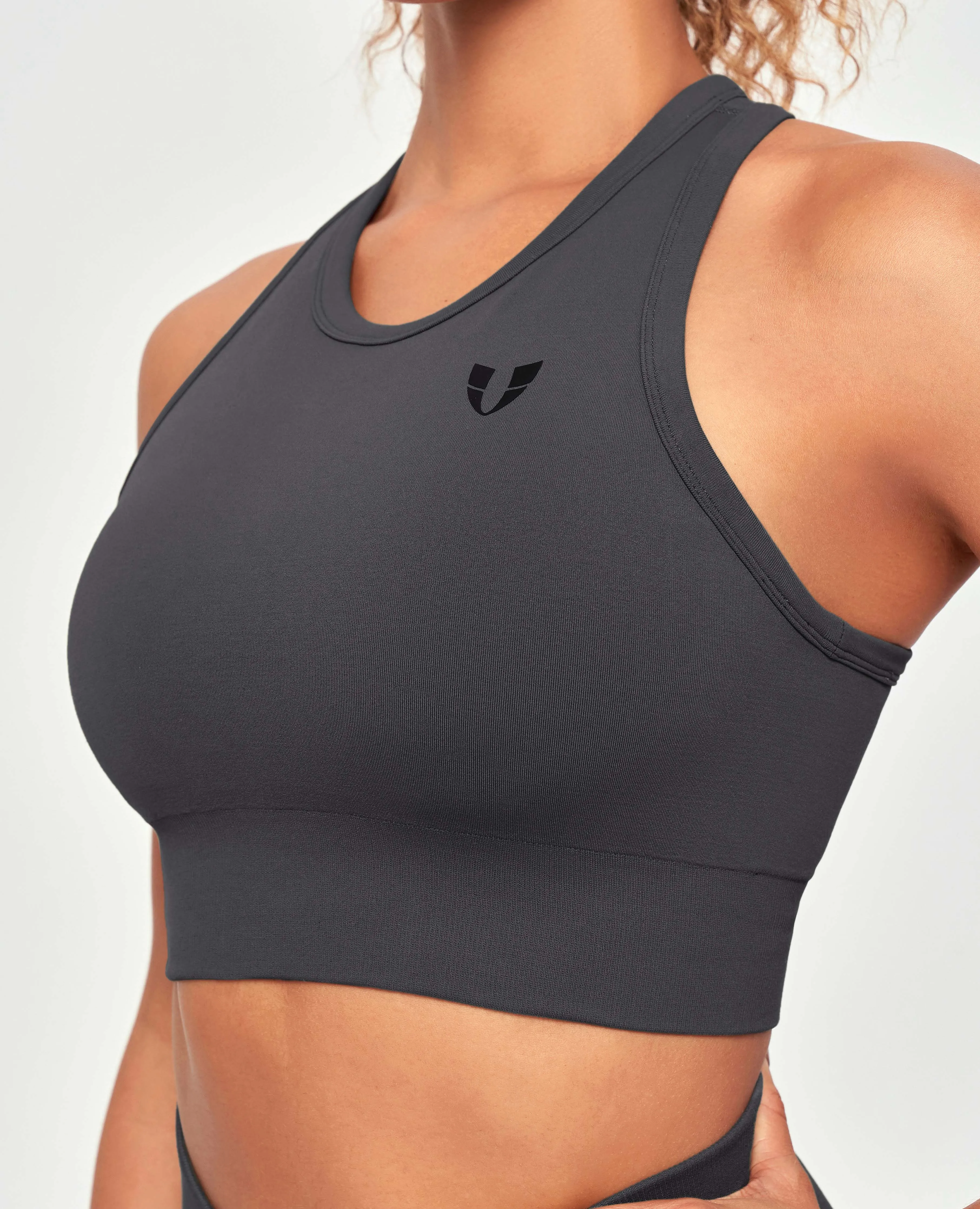 US Exclusive | Seamless Padded Tank - Lava Gray sold by Firm Abs product image thumbnail 4