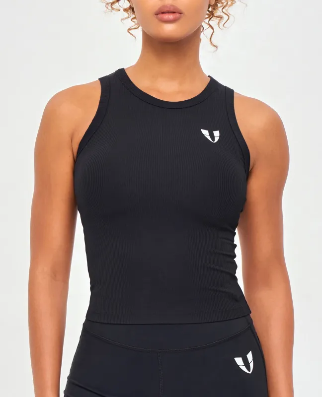 US Exclusive | Ribbed Workout Tank - Black sold by Firm Abs