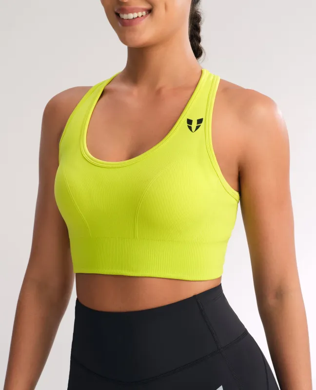 Seamless Fitness Bra - Yellow sold by Firm Abs