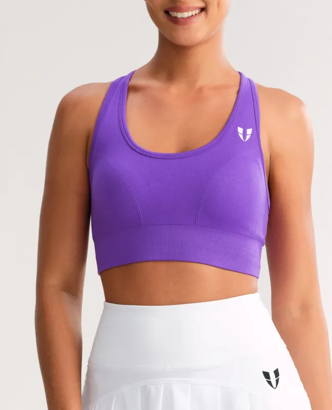 Seamless Fitness Bra - Purple sold by Firm Abs