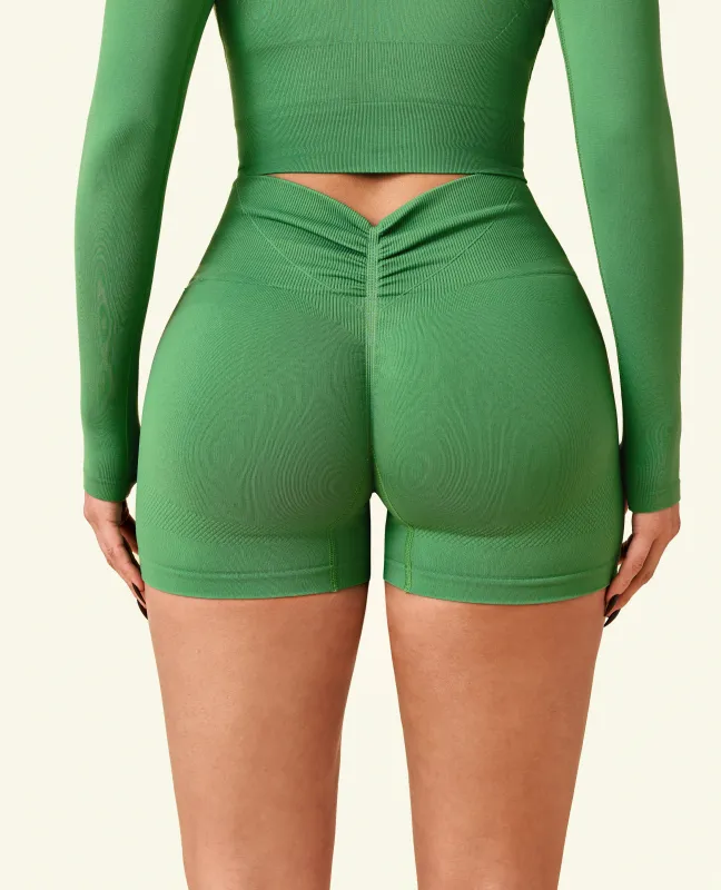 Force Scrunch Butt Shorts - Green sold by Firm Abs