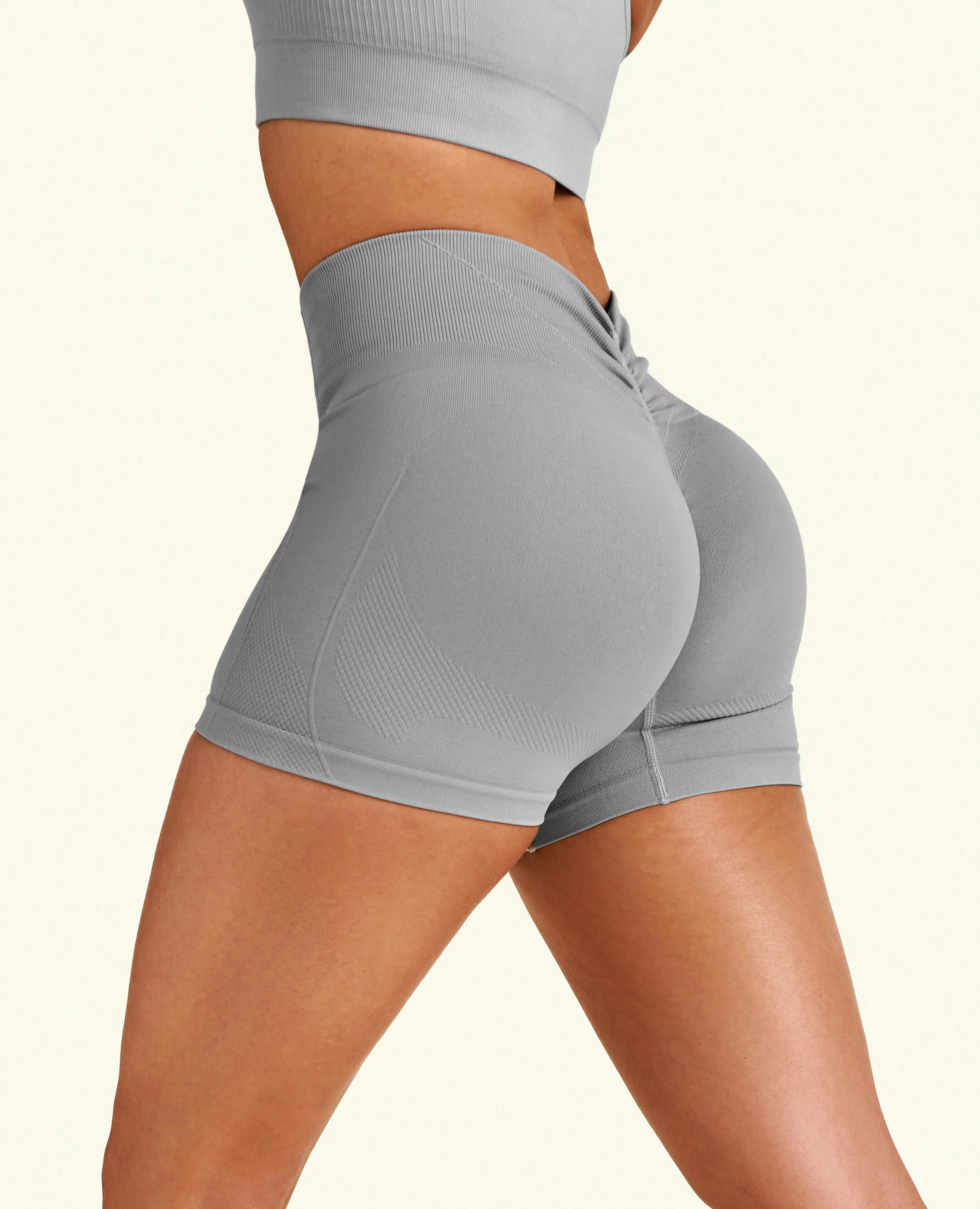 Force Scrunch Butt Shorts - Cement Grey sold by Firm Abs product image thumbnail 3