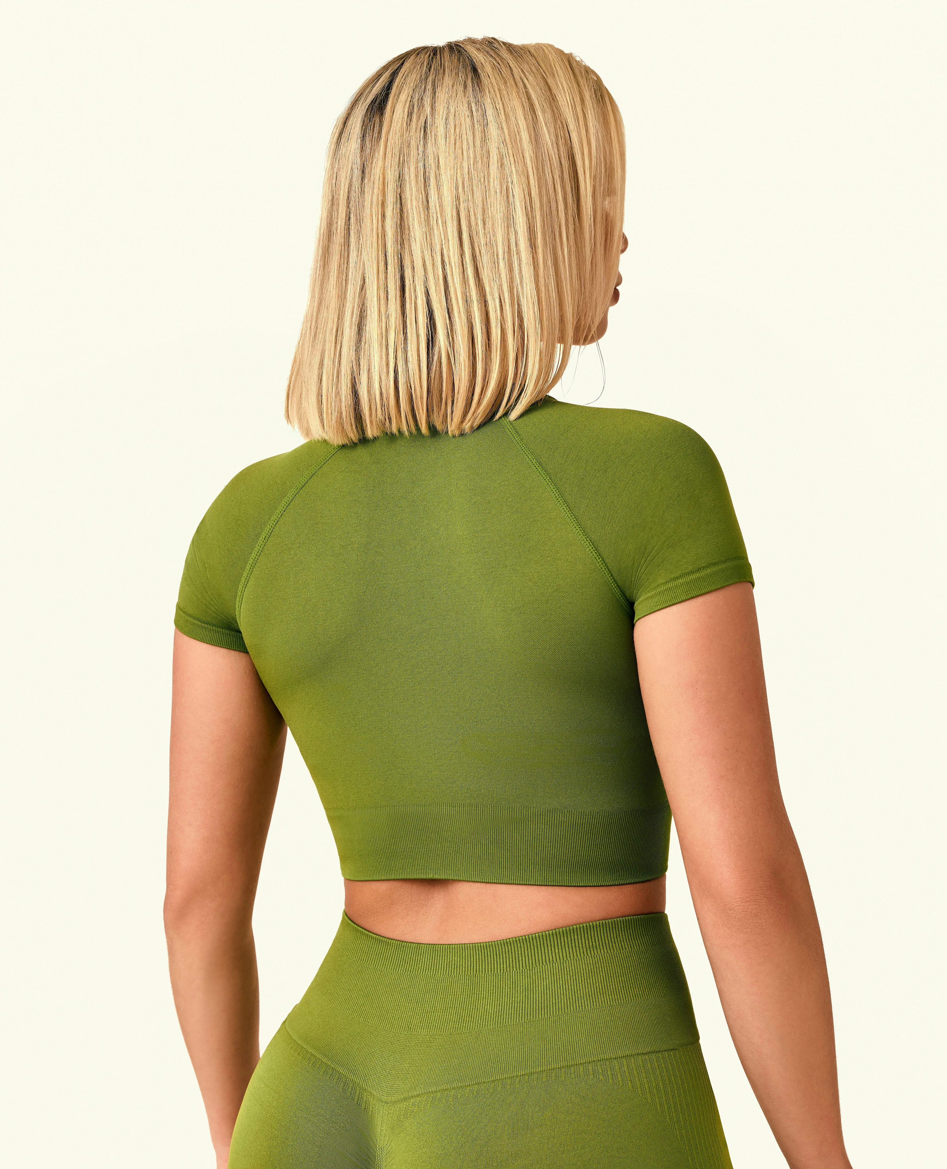 Vivid Crop T-Shirt - Grass Green sold by Firm Abs product image thumbnail 3
