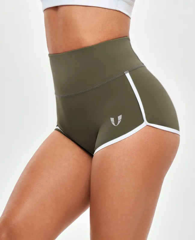 High Waist Short Shorts - Moss Green sold by Firm Abs