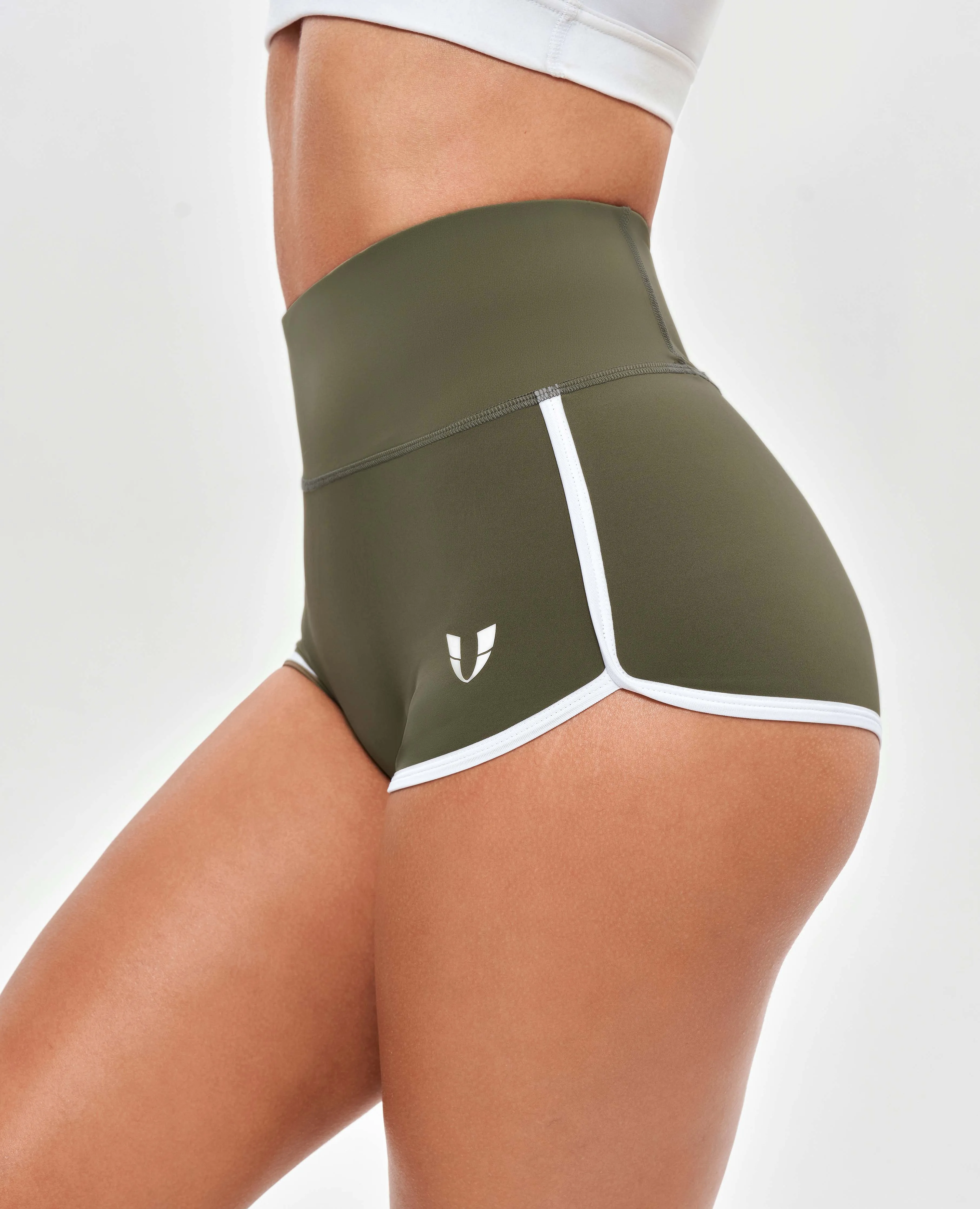 High Waist Short Shorts - Moss Green sold by Firm Abs product image thumbnail 4