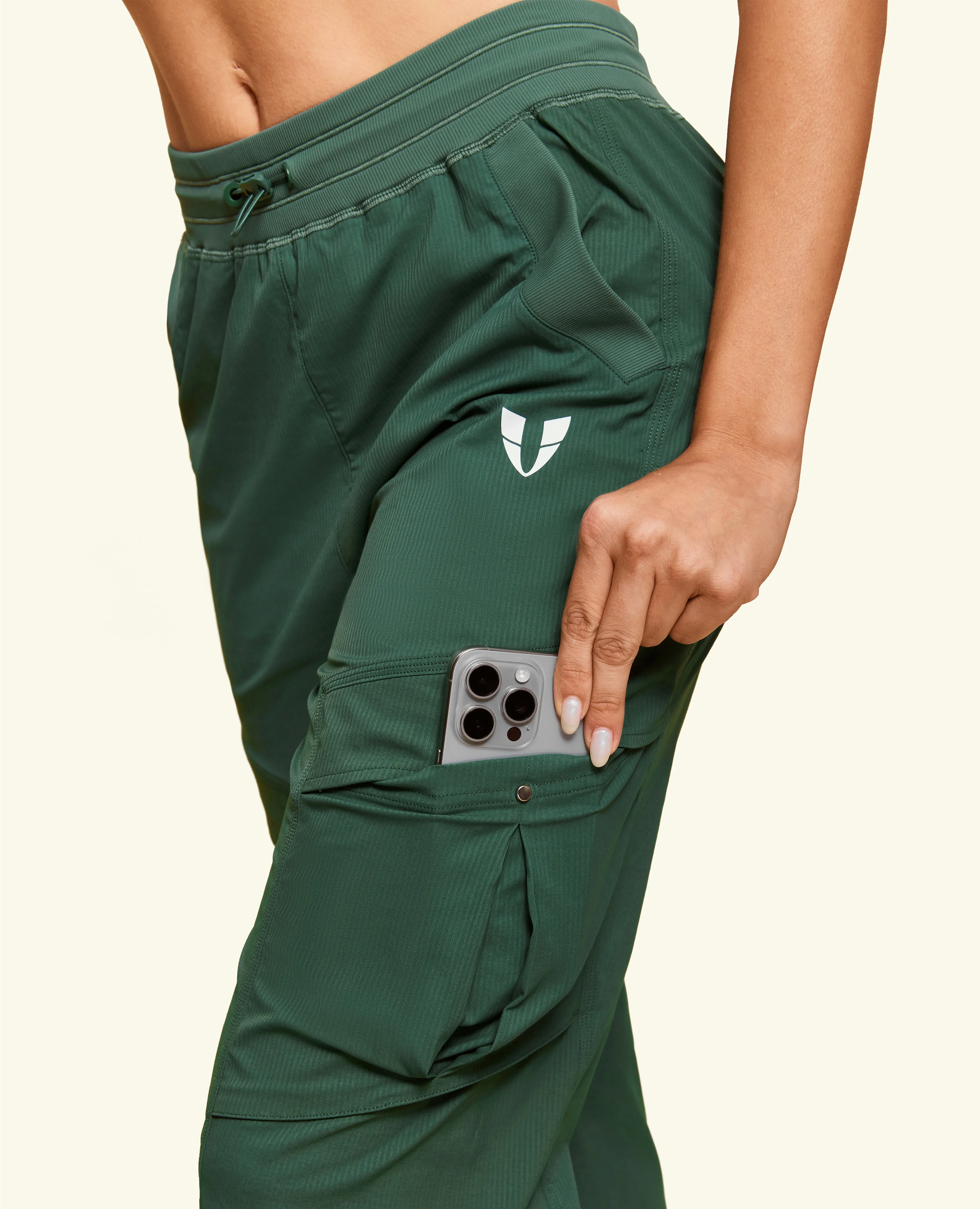 Drawstring Pocket Loose Fit Pants - Grey Copper Green sold by Firm Abs product image thumbnail 3