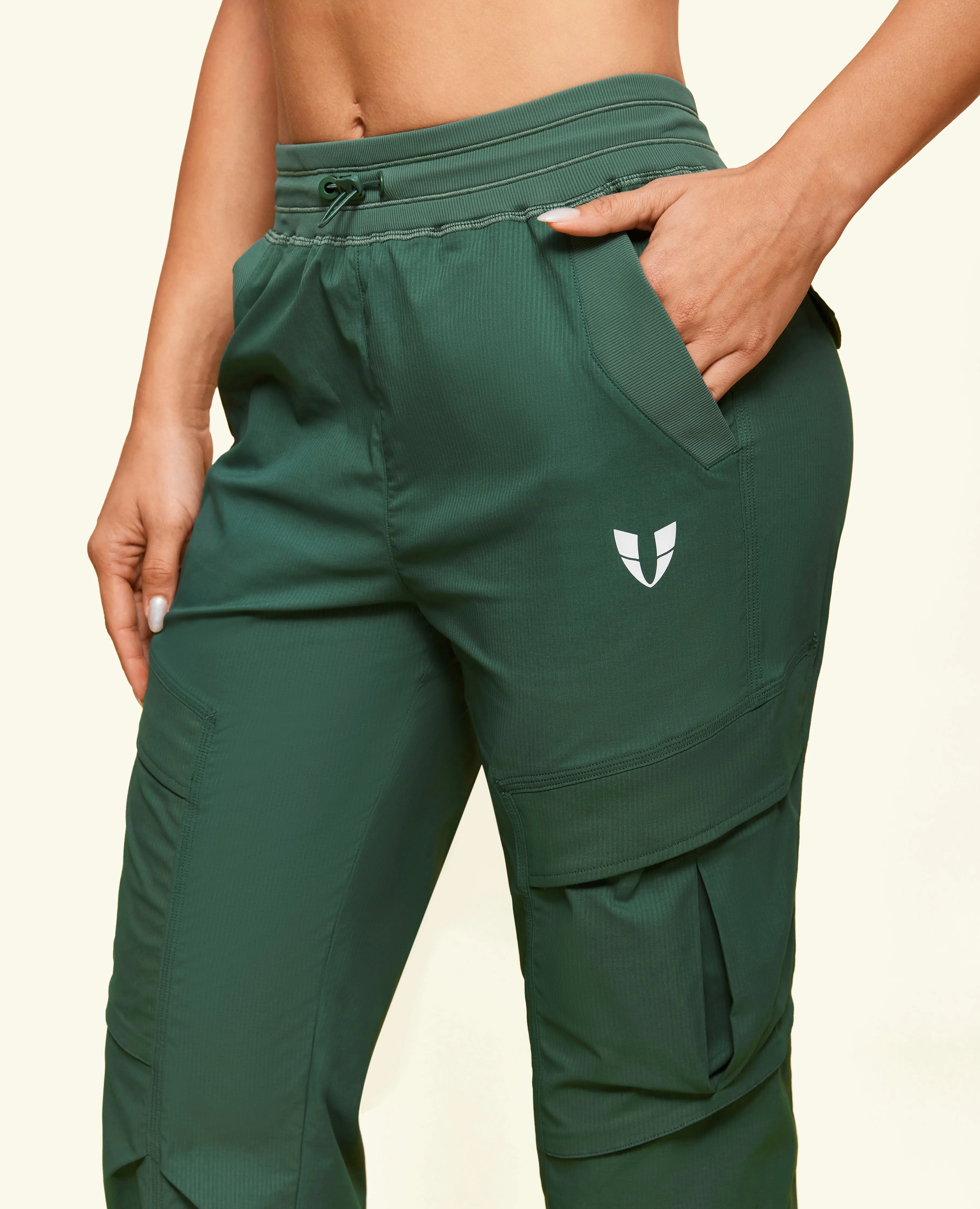 Drawstring Pocket Loose Fit Pants - Grey Copper Green sold by Firm Abs product image thumbnail 2