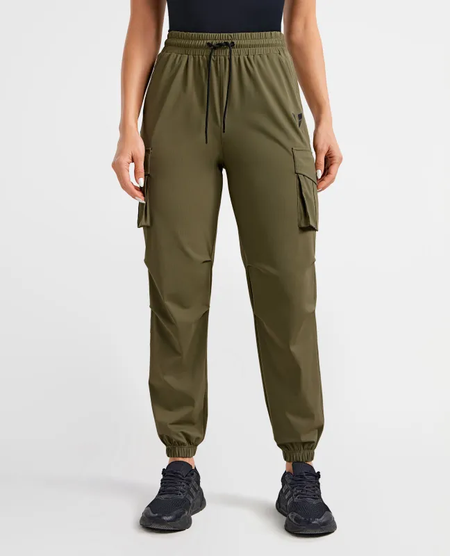 Cargo Pocket Joggers - Rock Gray Green sold by Firm Abs