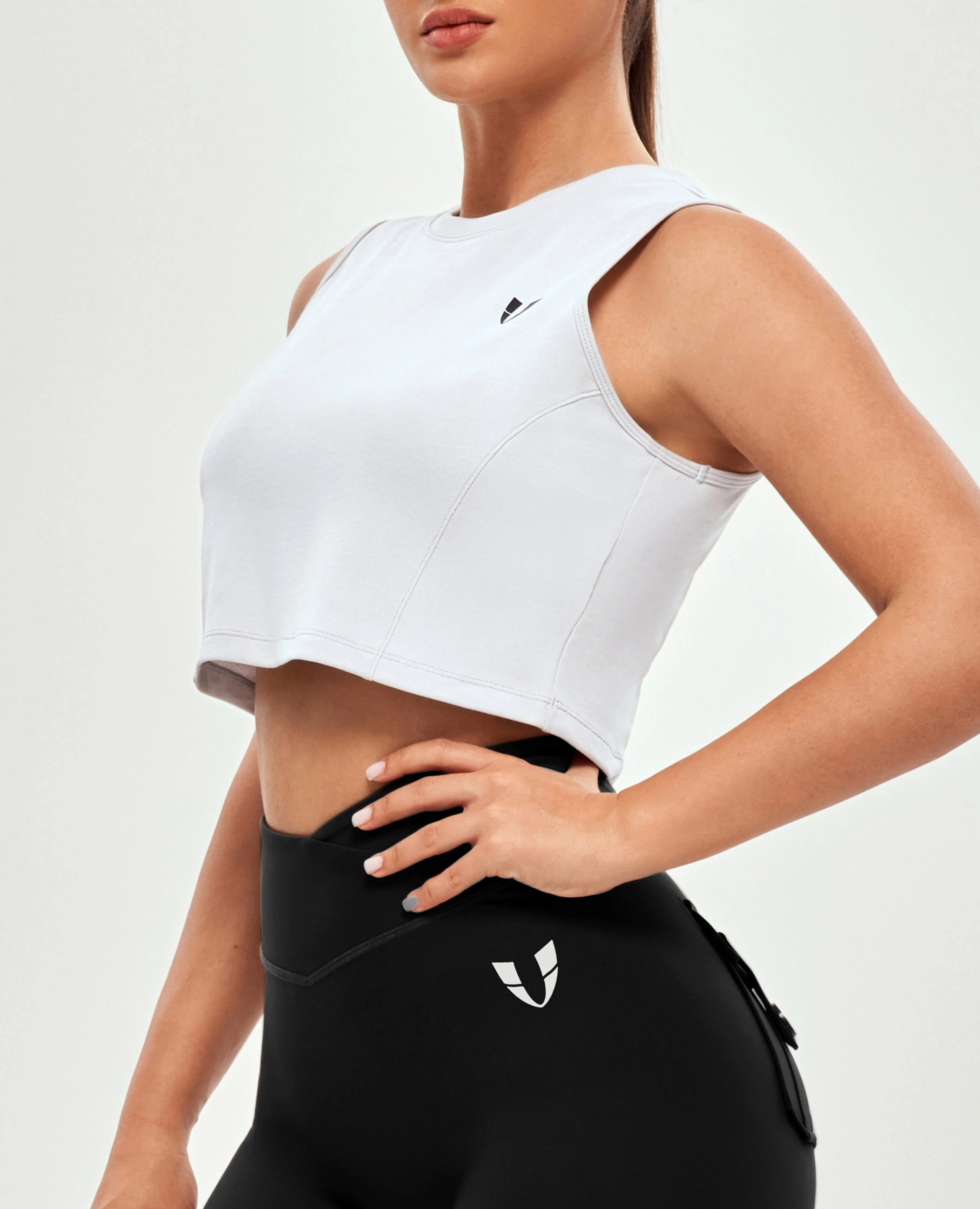 Athletic Crop Top - White sold by Firm Abs
