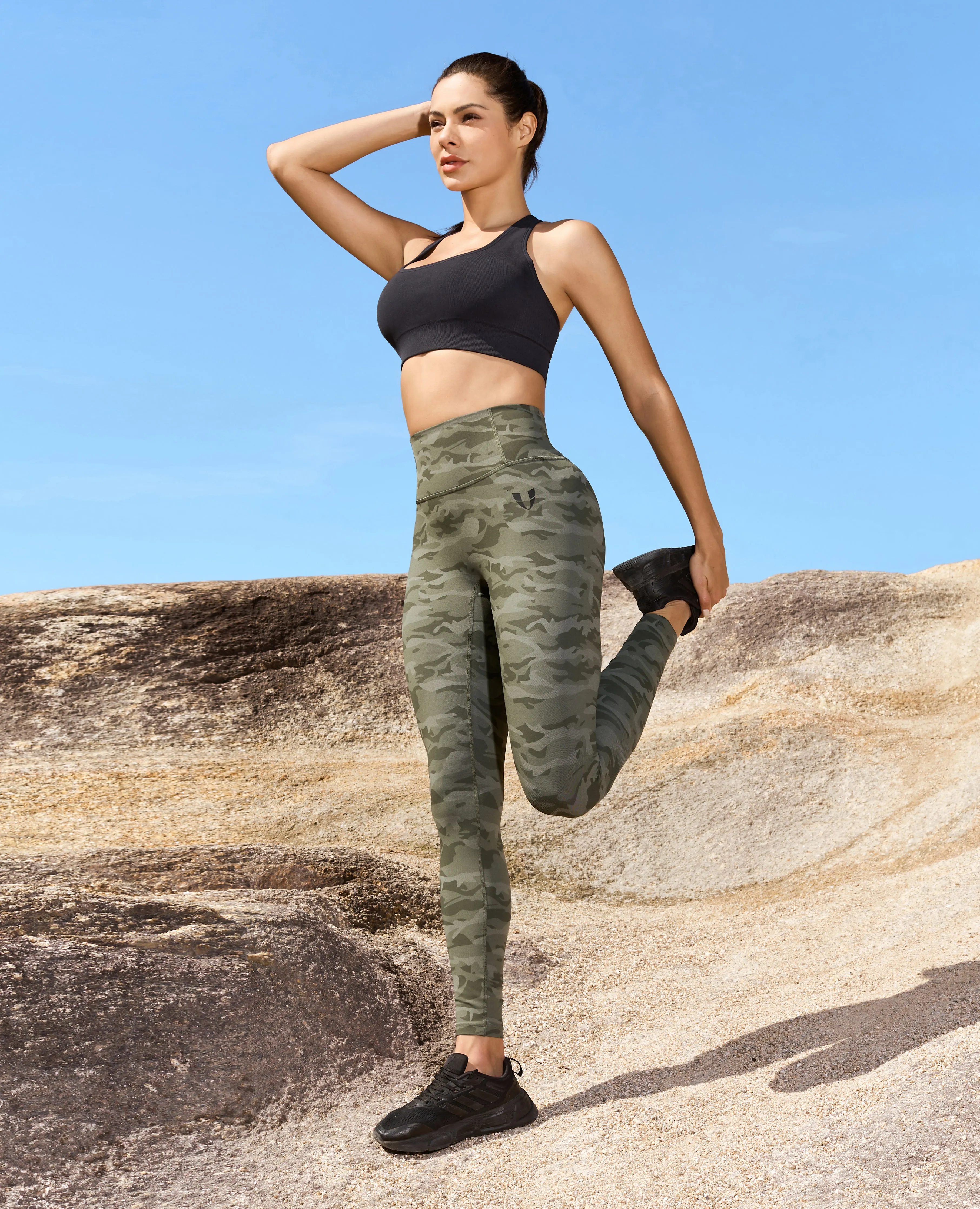 Scrunch Butt Leggings - Moss Green Camo sold by Firm Abs product image thumbnail 5