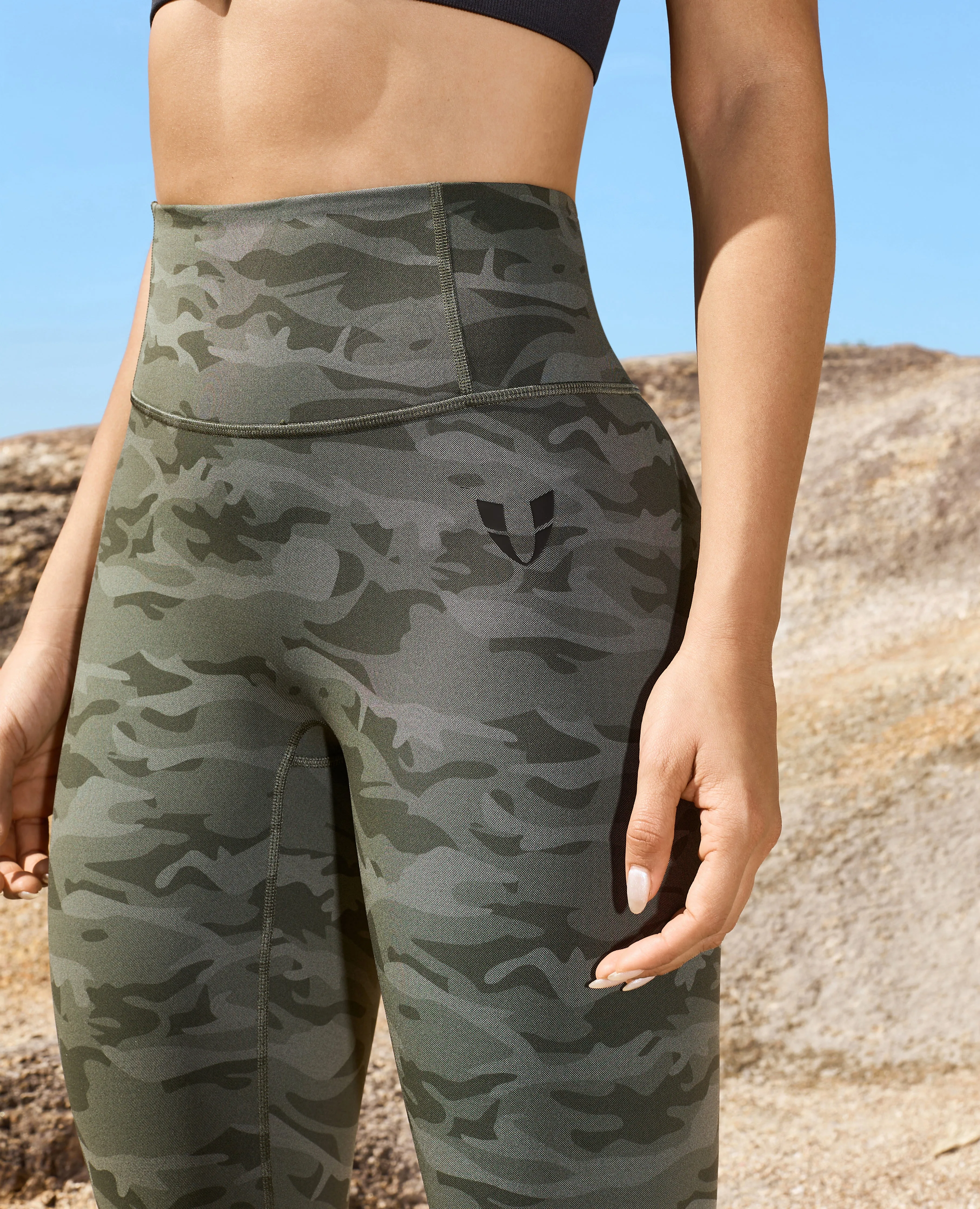 Scrunch Butt Leggings - Moss Green Camo sold by Firm Abs product image thumbnail 3