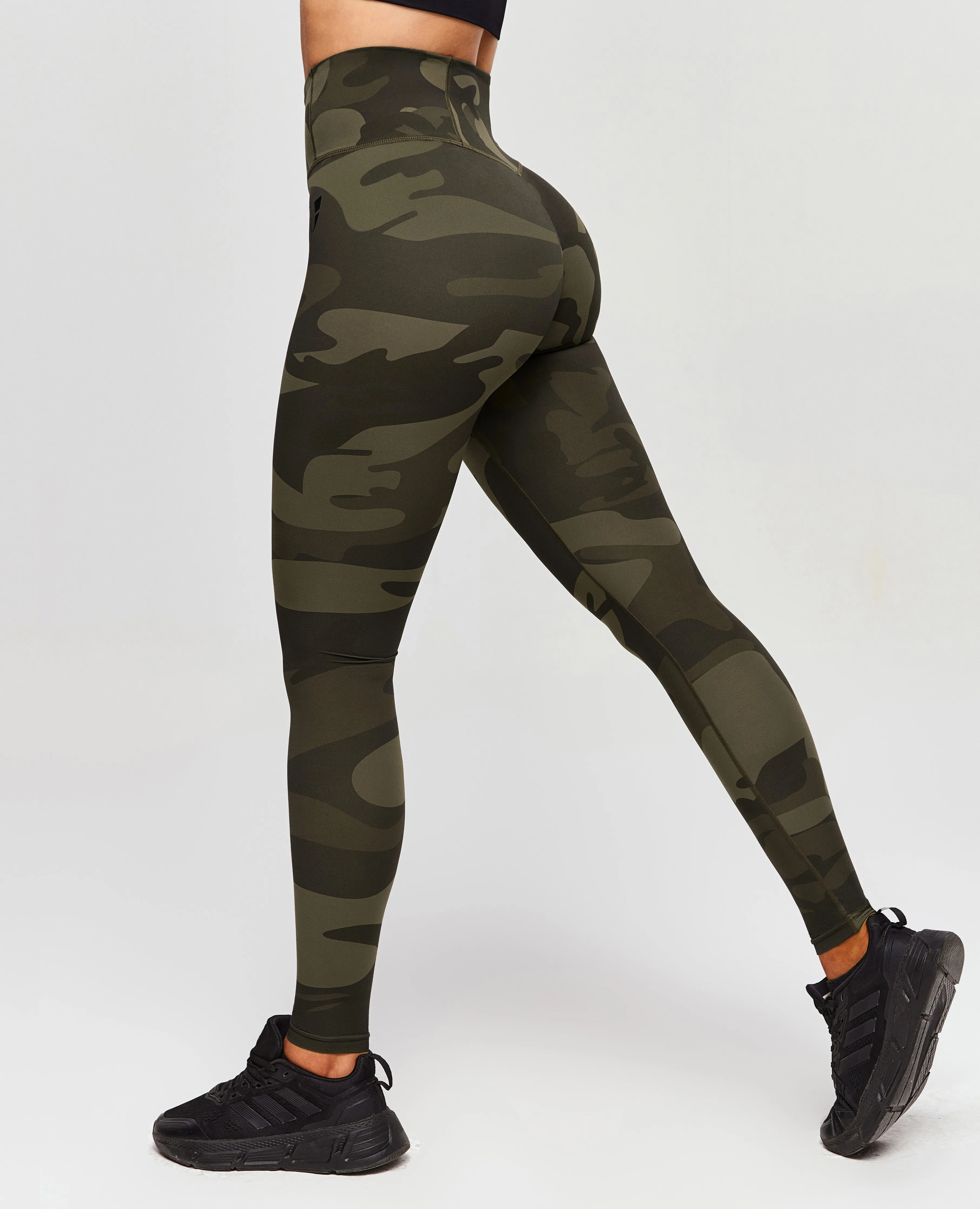 Scrunch Butt Leggings - Army Green Camo sold by Firm Abs