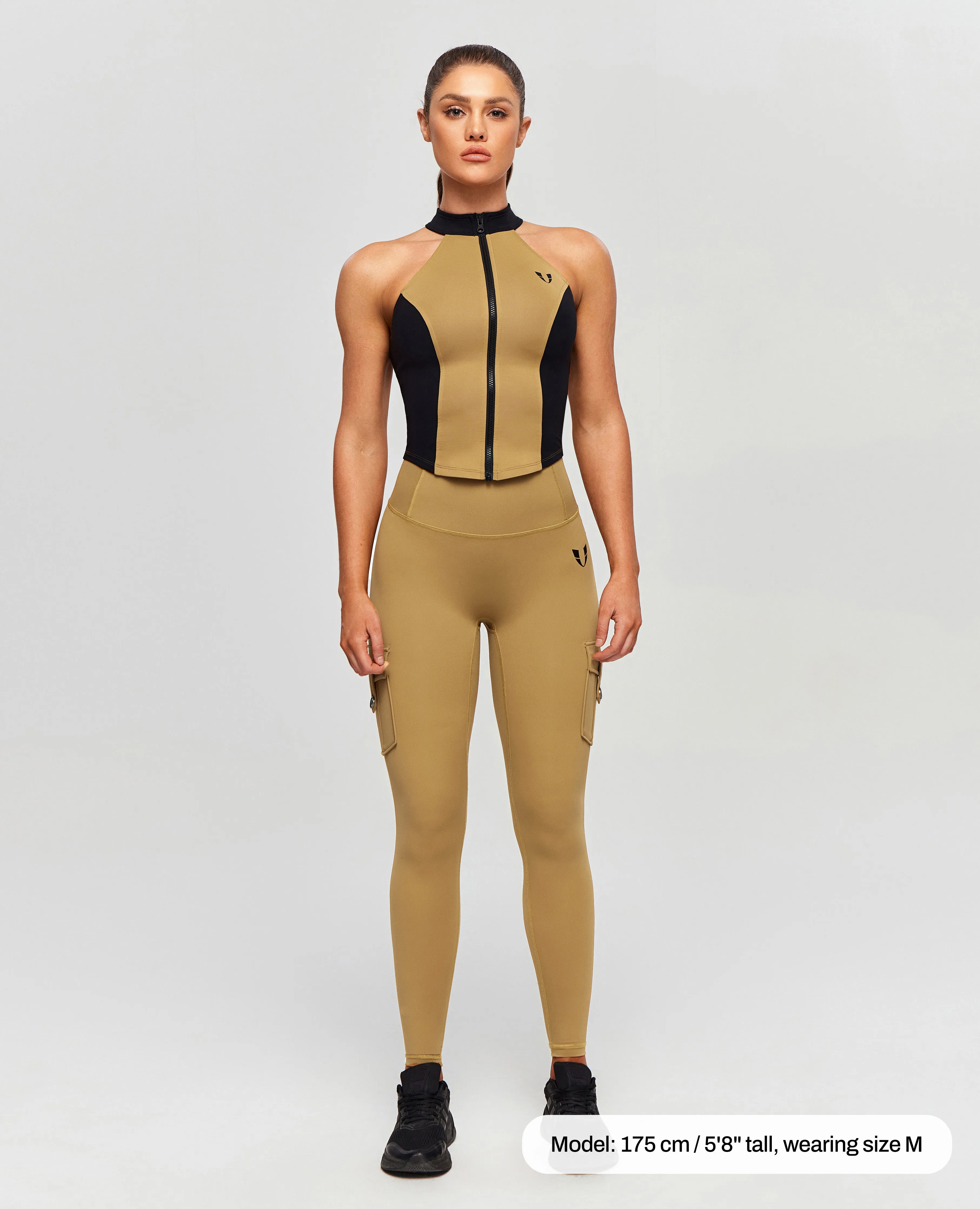 Contrast Color Gym Tank - Brown and Black sold by Firm Abs product image thumbnail 5