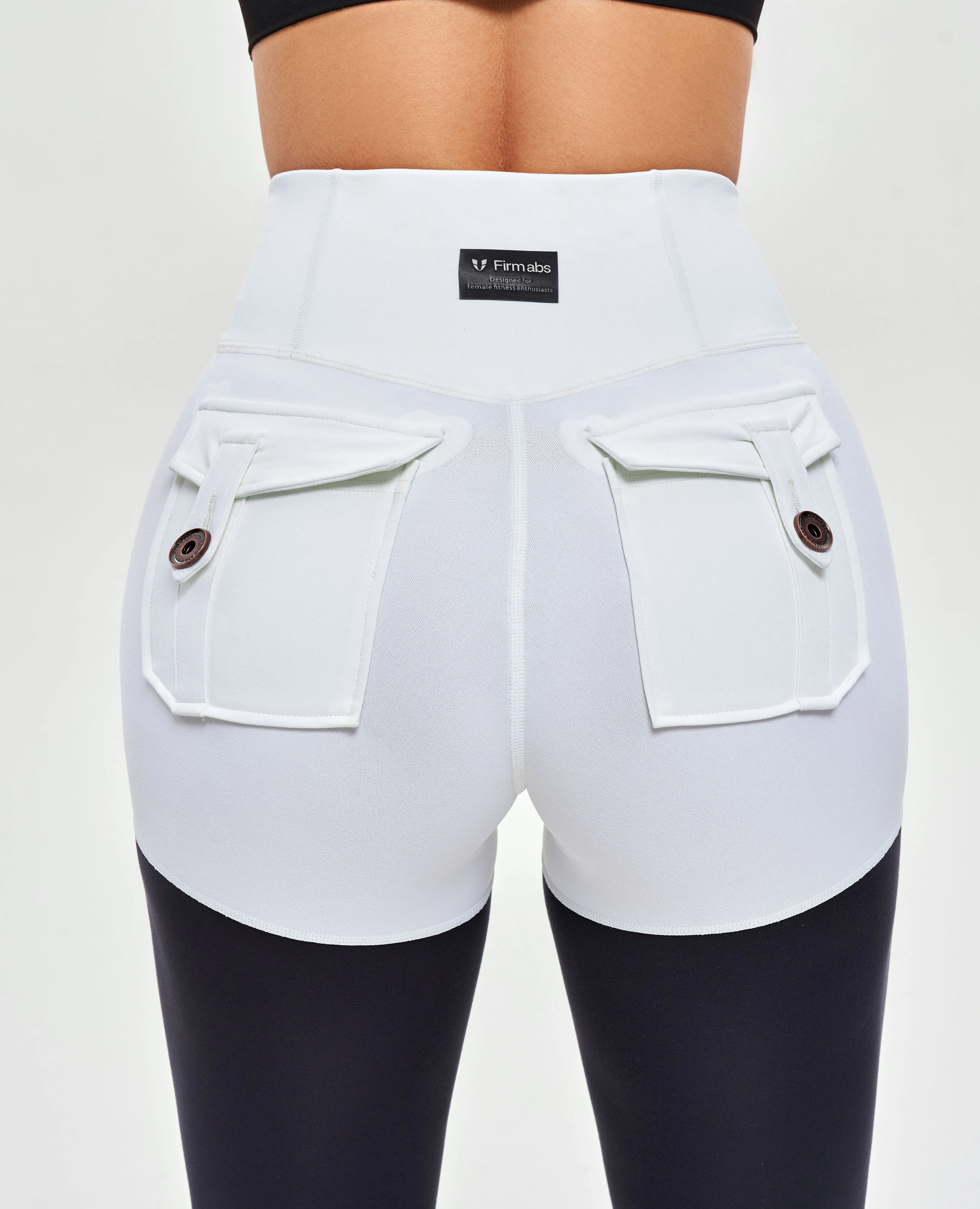 Cargo Athletic Leggings - Black and White sold by Firm Abs product image thumbnail 3