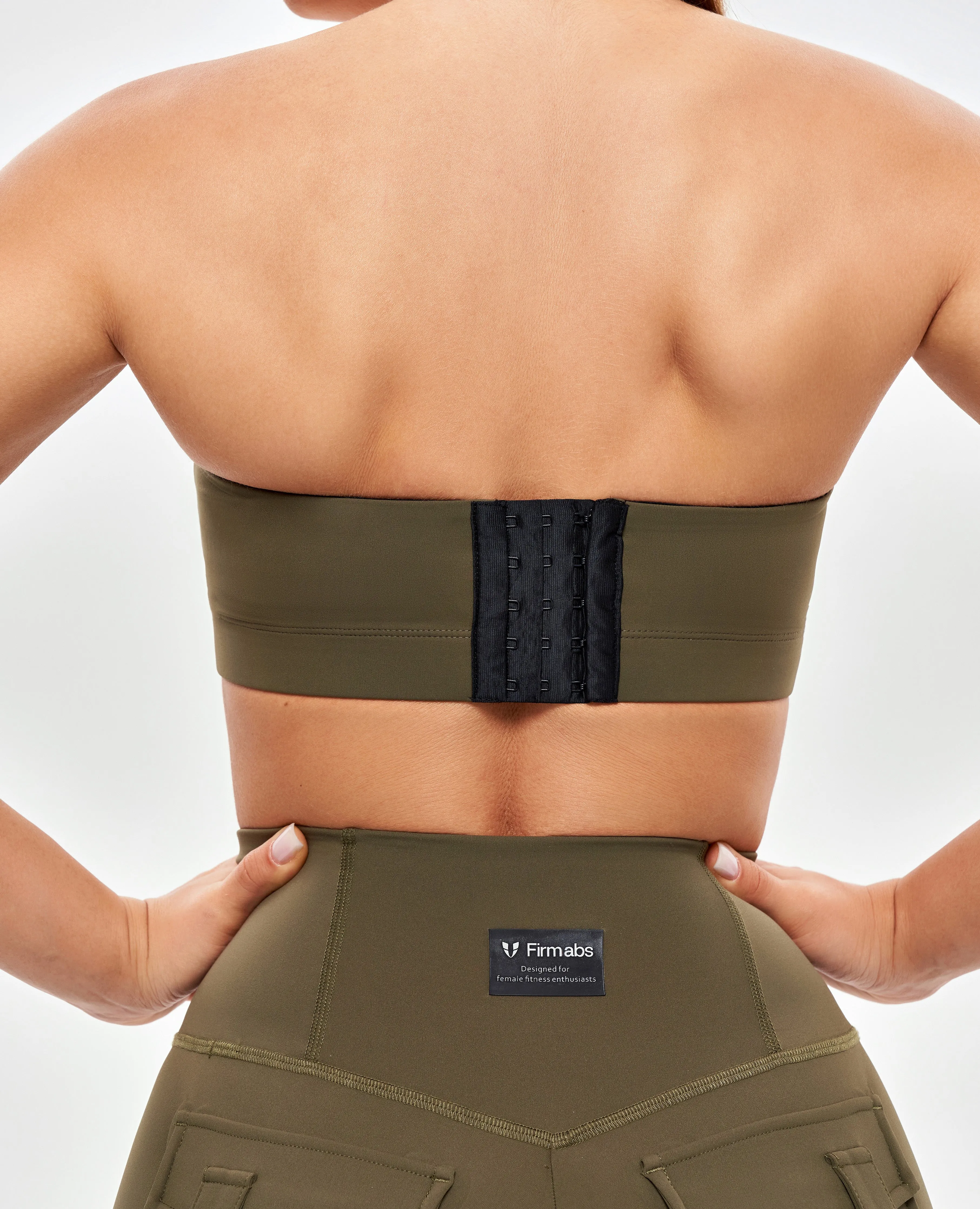Strapless Sports Bra - Combat Green sold by Firm Abs product image thumbnail 3