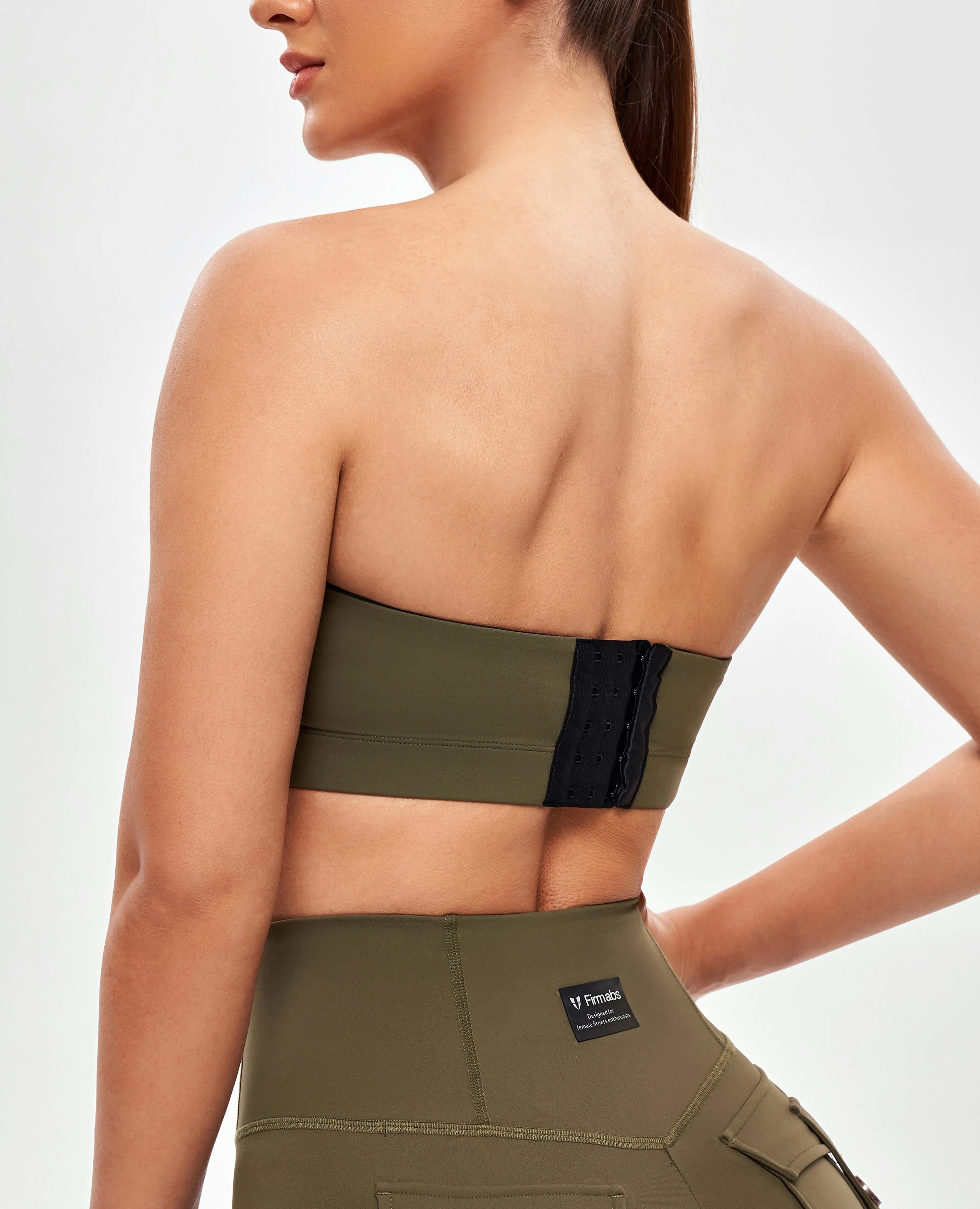 Strapless Sports Bra - Combat Green sold by Firm Abs product image thumbnail 2