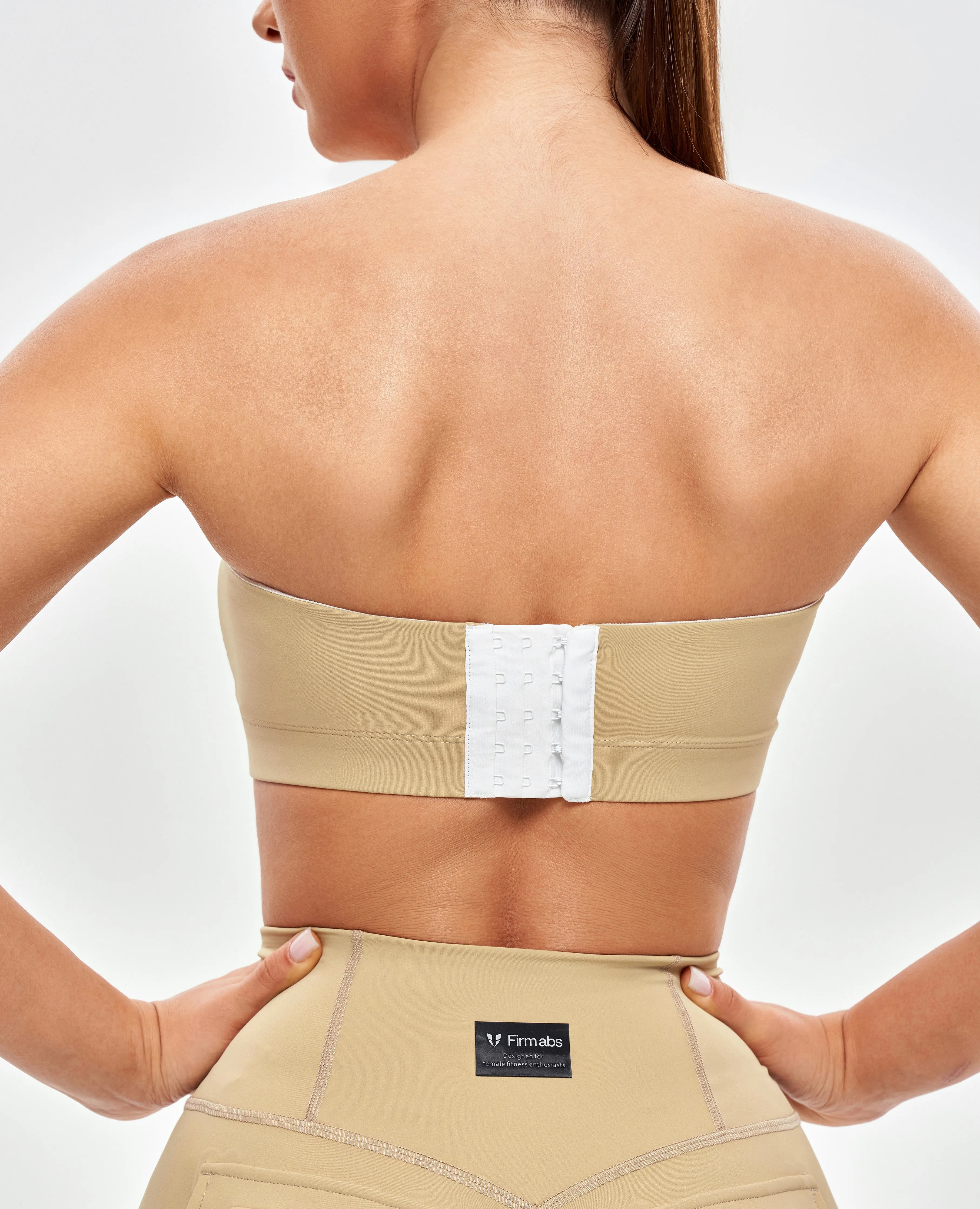 Strapless Sports Bra - Khaki Yellow sold by Firm Abs product image thumbnail 5