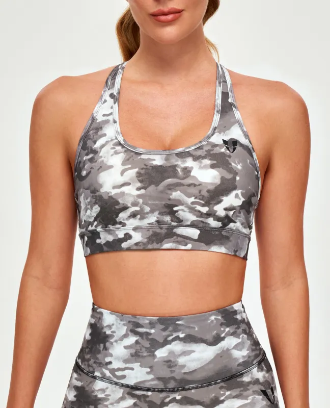 Power Sports Bra - Tie Dye Camo sold by Firm Abs