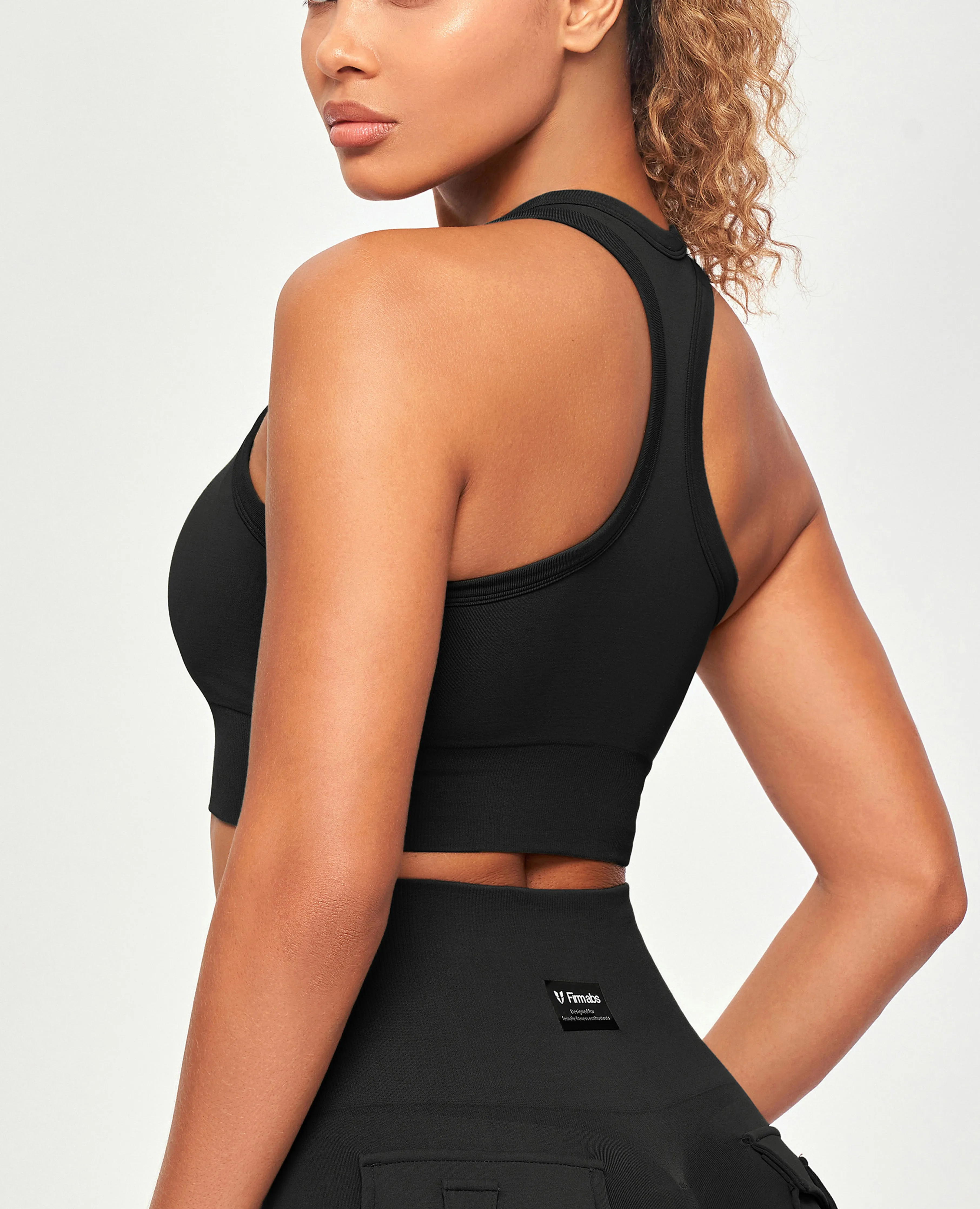 Seamless Padded Tank - Black sold by Firm Abs product image thumbnail 2