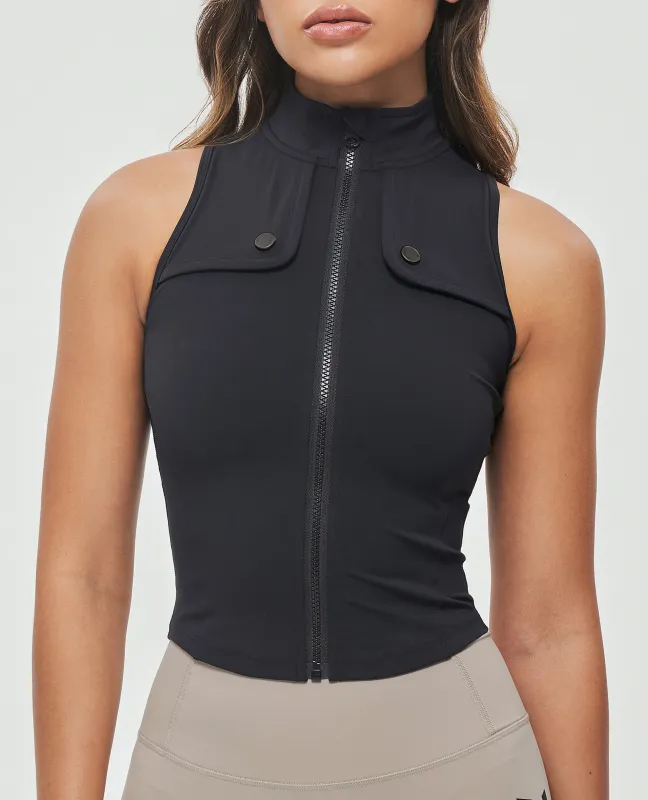 Zip Up Cargo Tank - Black sold by Firm Abs