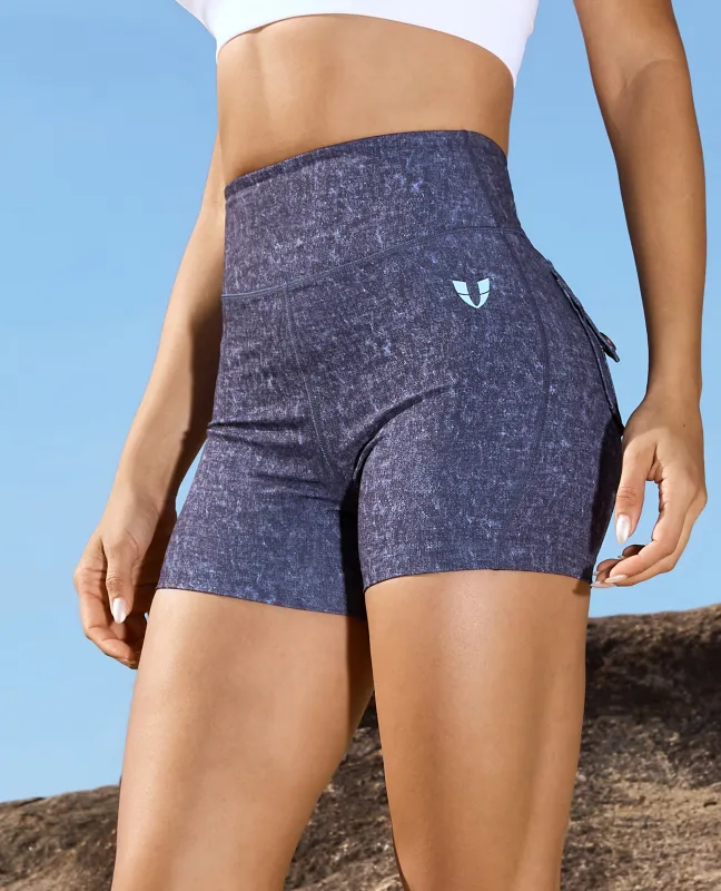 Cargo Short Shorts - Denim Blue sold by Firm Abs