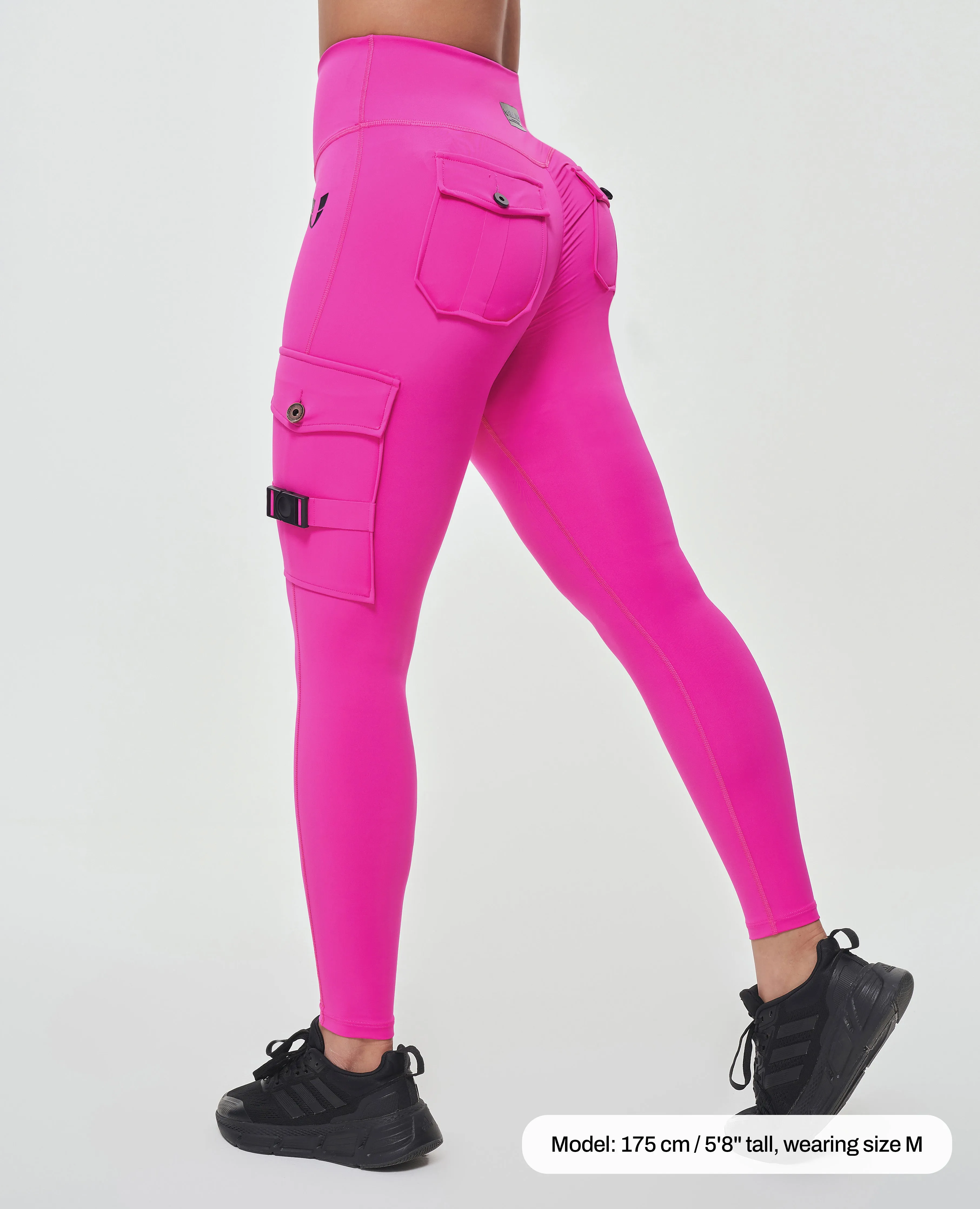 Cargo Fitness Leggings - Fuchsia sold by Firm Abs product image thumbnail 2