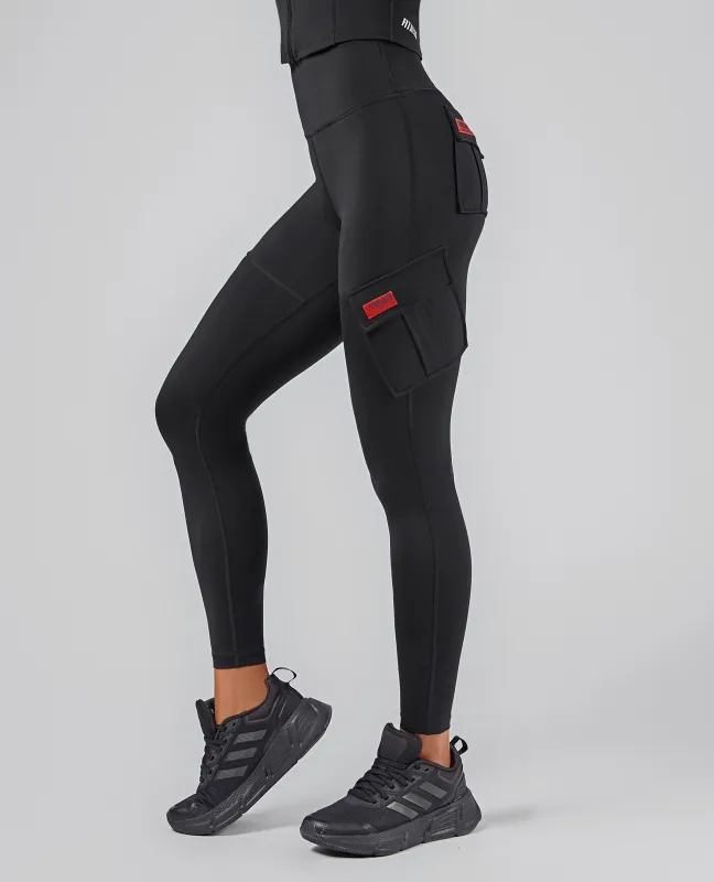 Solo Cargo Leggings - Black sold by Firm Abs