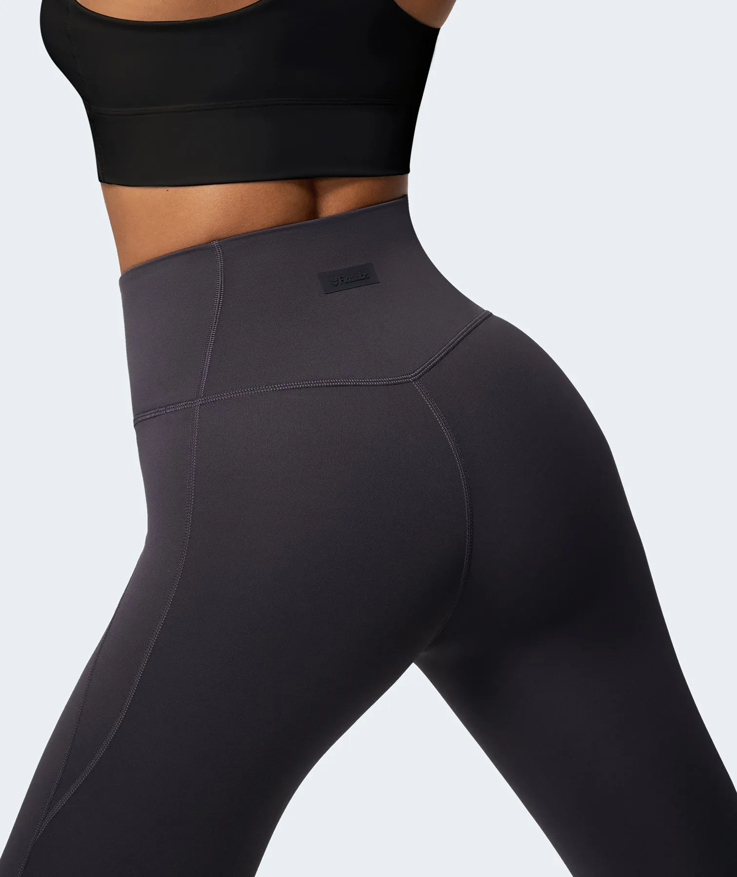 Nakedfeel High Waisted Leggings - Tephra Gray sold by Firm Abs product image thumbnail 5