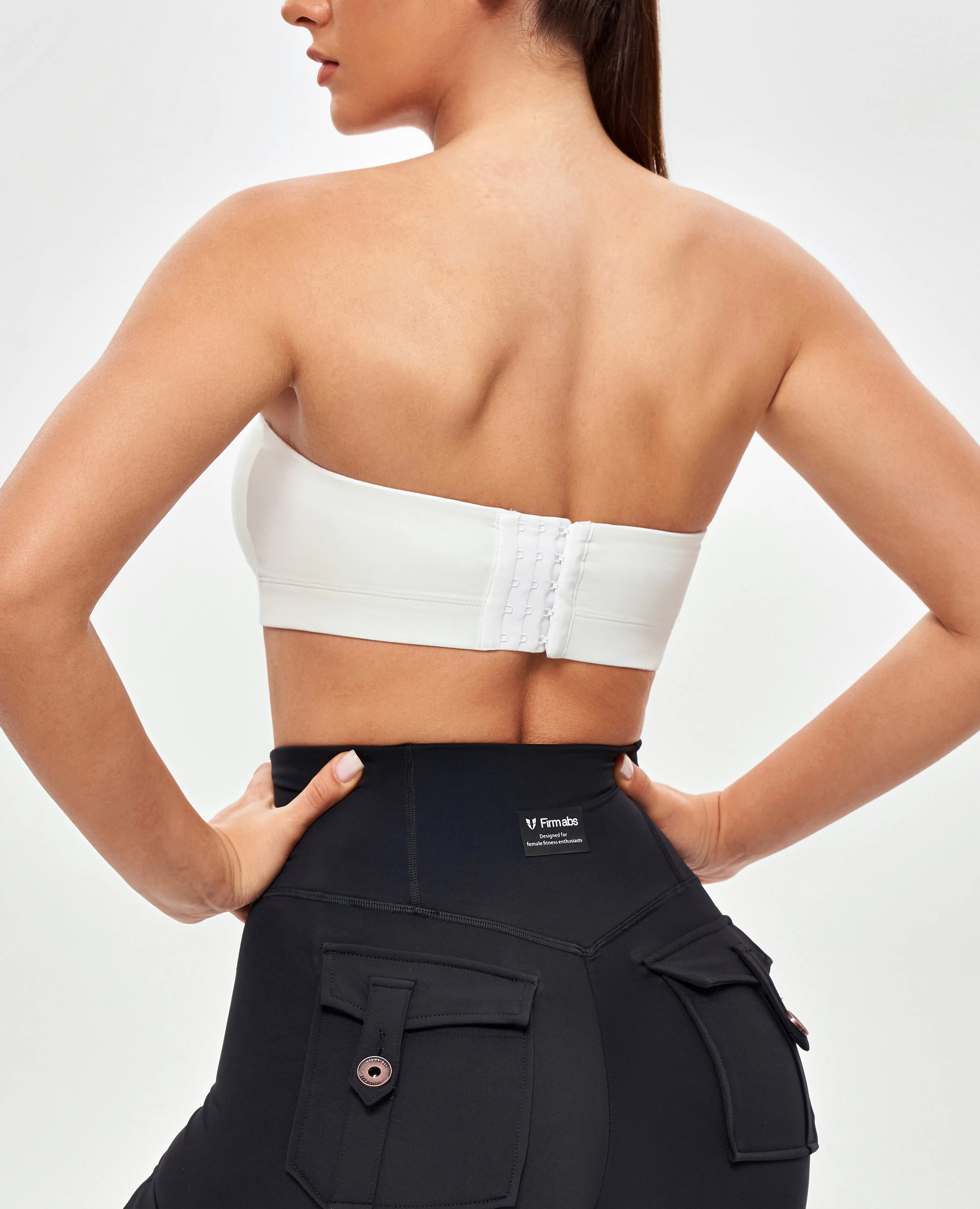 Strapless Sports Bra - White sold by Firm Abs product image thumbnail 2