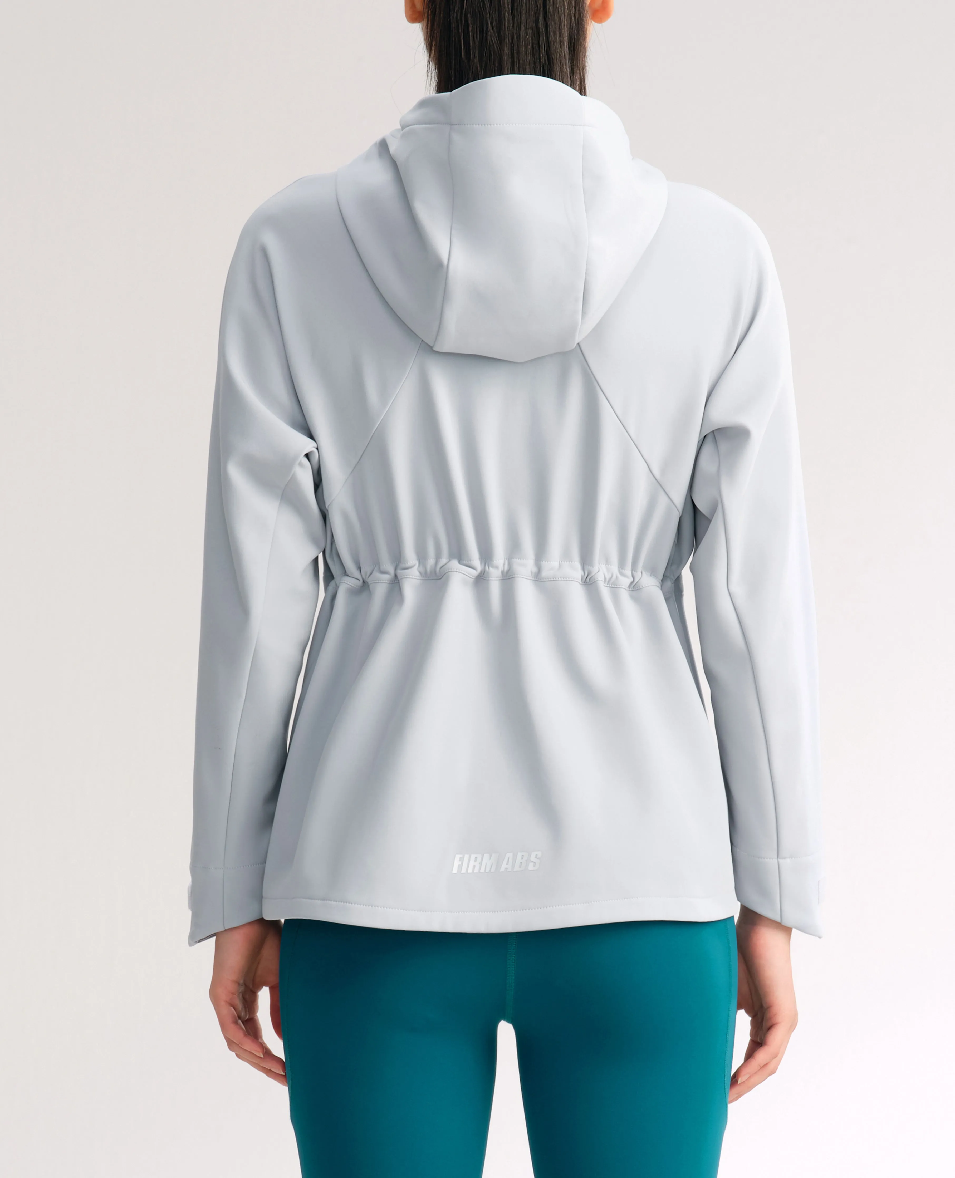 Water-Repellent Fleece Lined Zip Up Hoodie Jacket - Gray sold by Firm Abs product image thumbnail 3
