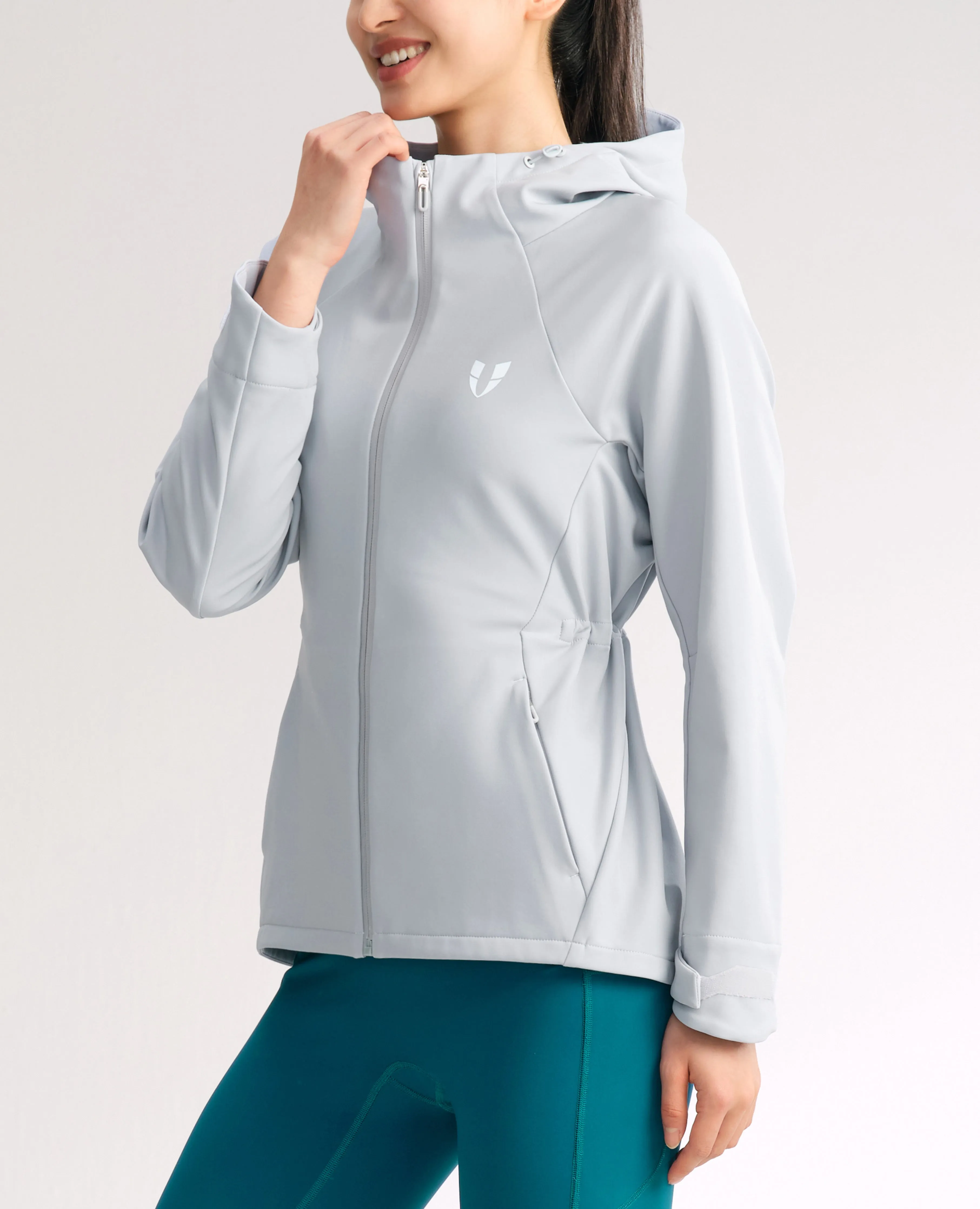 Water-Repellent Fleece Lined Zip Up Hoodie Jacket - Gray sold by Firm Abs product image thumbnail 2