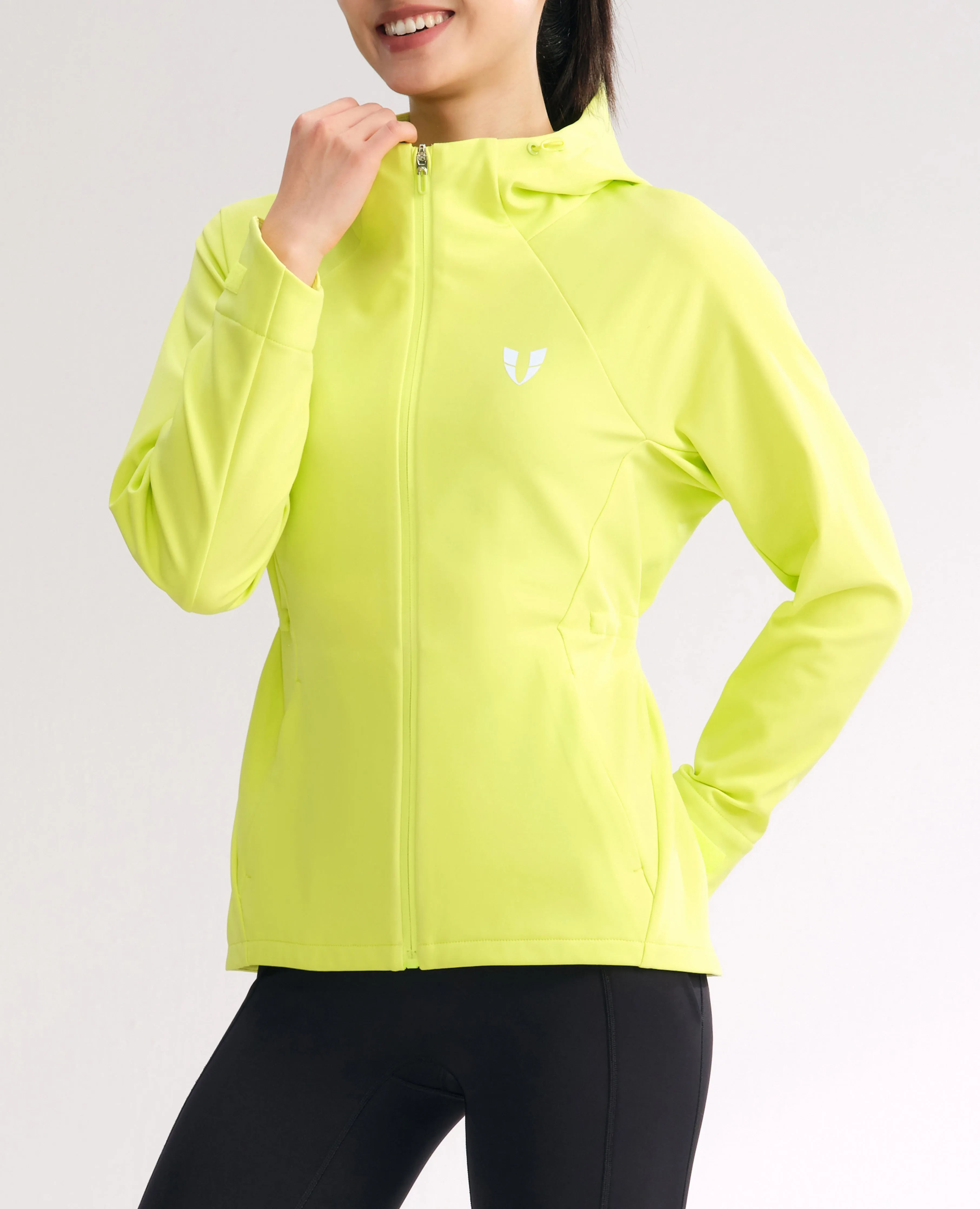 Water-Repellent Fleece Lined Zip Up Hoodie Jacket - Lemon Yellow sold by Firm Abs product image thumbnail 2