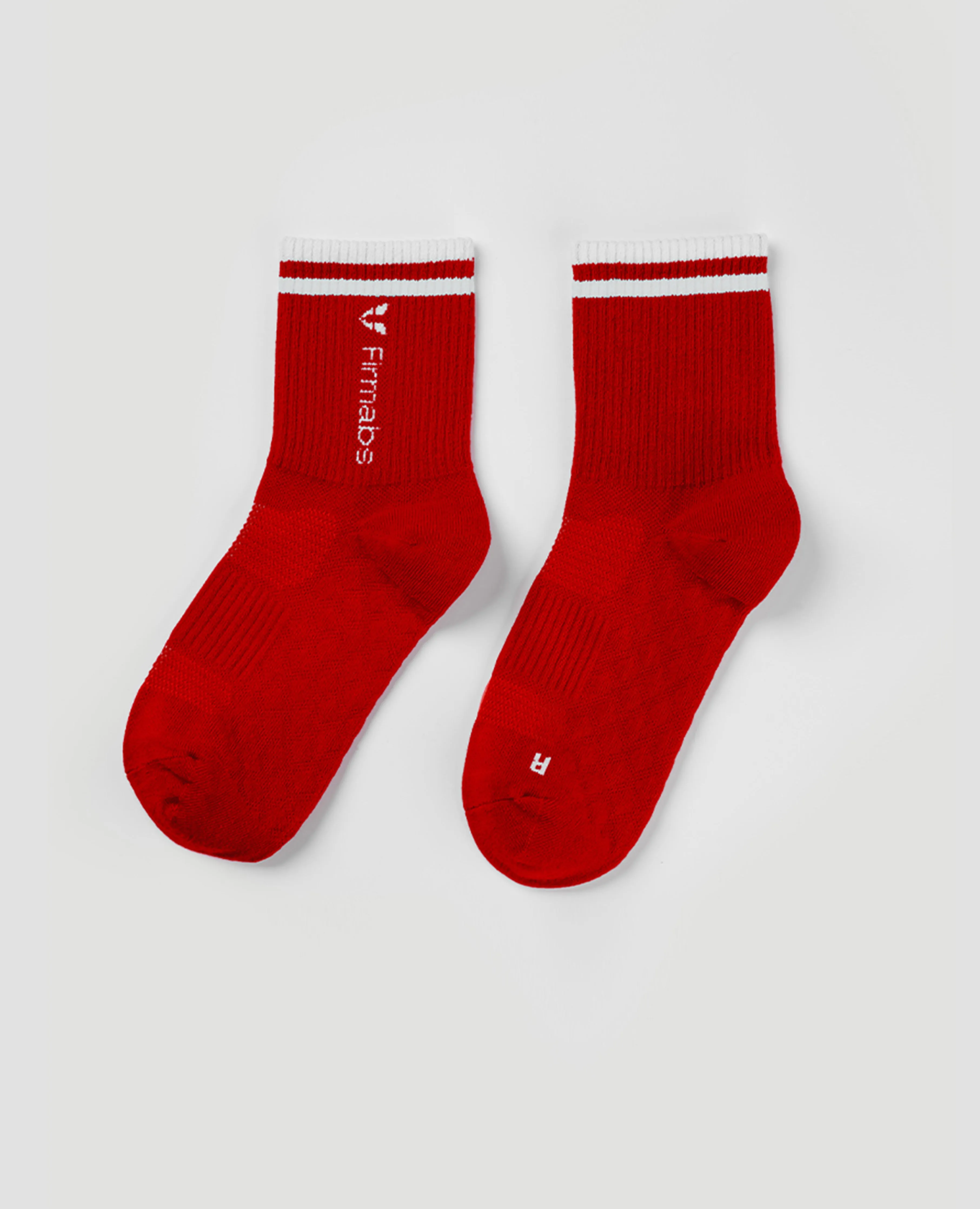 Lightweight Athletic Socks - Red sold by Firm Abs