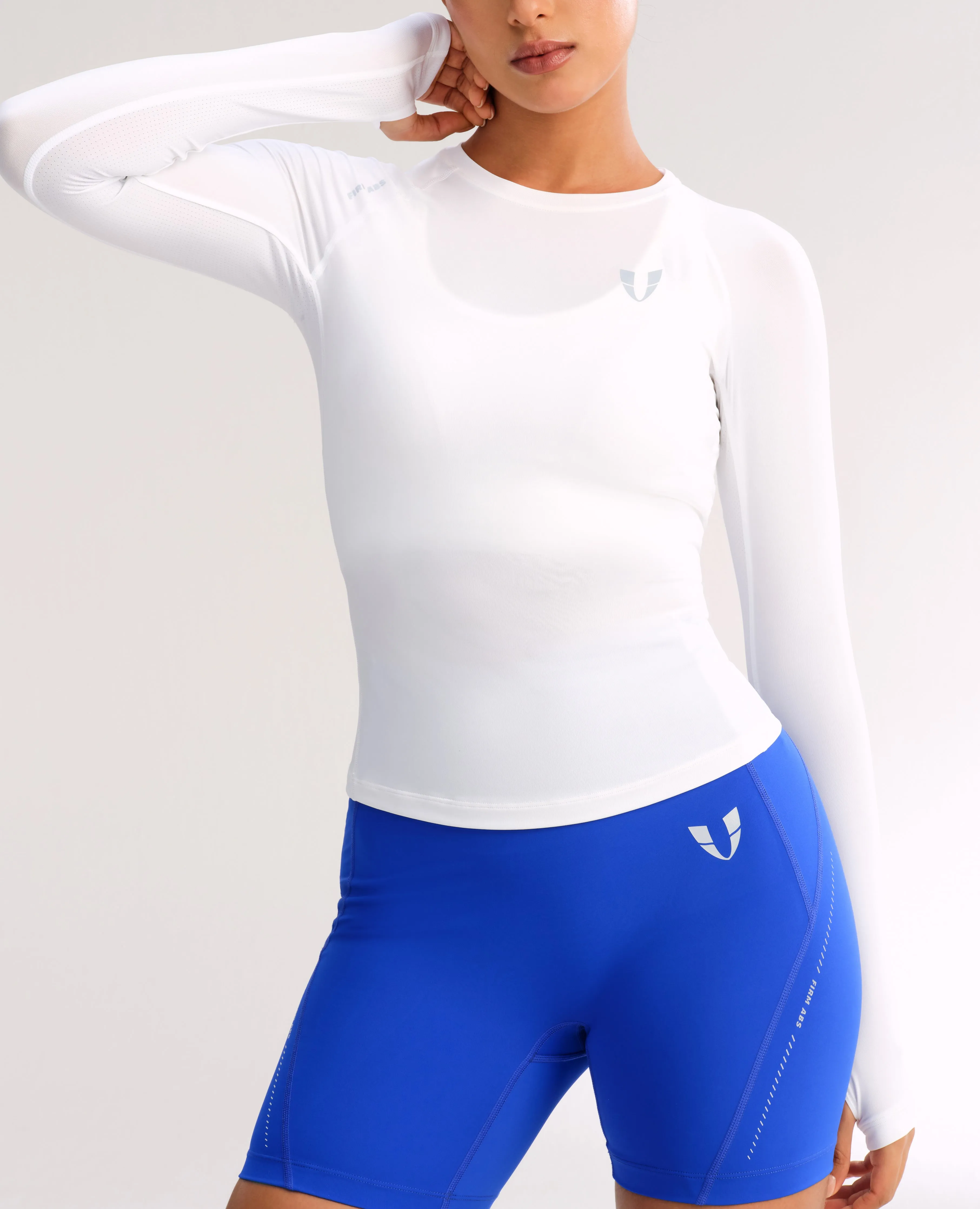 Lightweight Power Reflect Long Sleeve Top - White sold by Firm Abs product image thumbnail 2