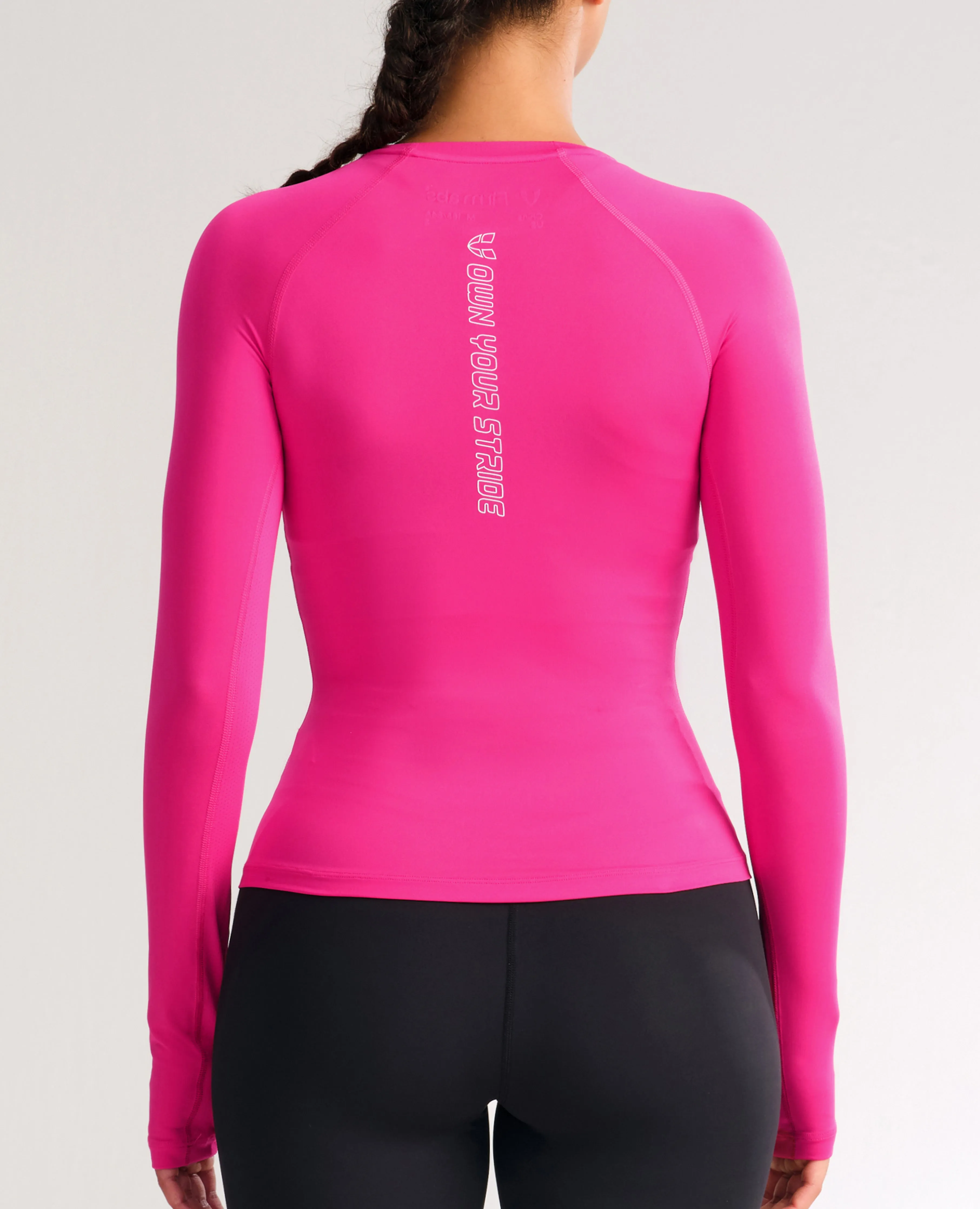Lightweight Power Reflect Long Sleeve Top - Rose Red sold by Firm Abs product image thumbnail 2