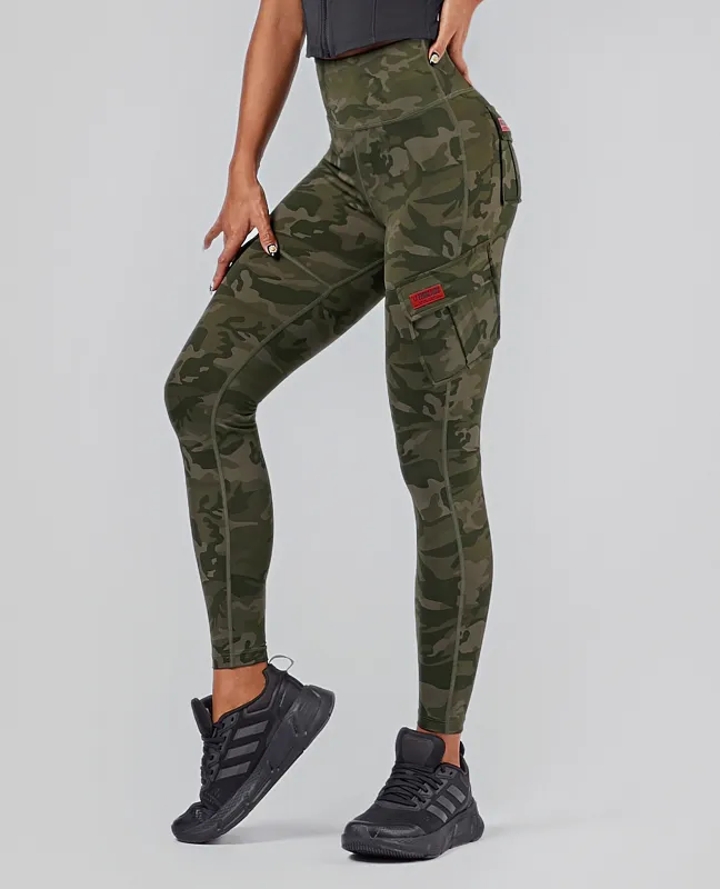 Solo Cargo Leggings - Camo sold by Firm Abs