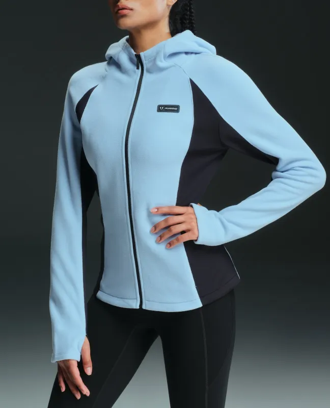 Ultra-Soft Hooded Waterproof Fleece Jacket - Light Blue sold by Firm Abs