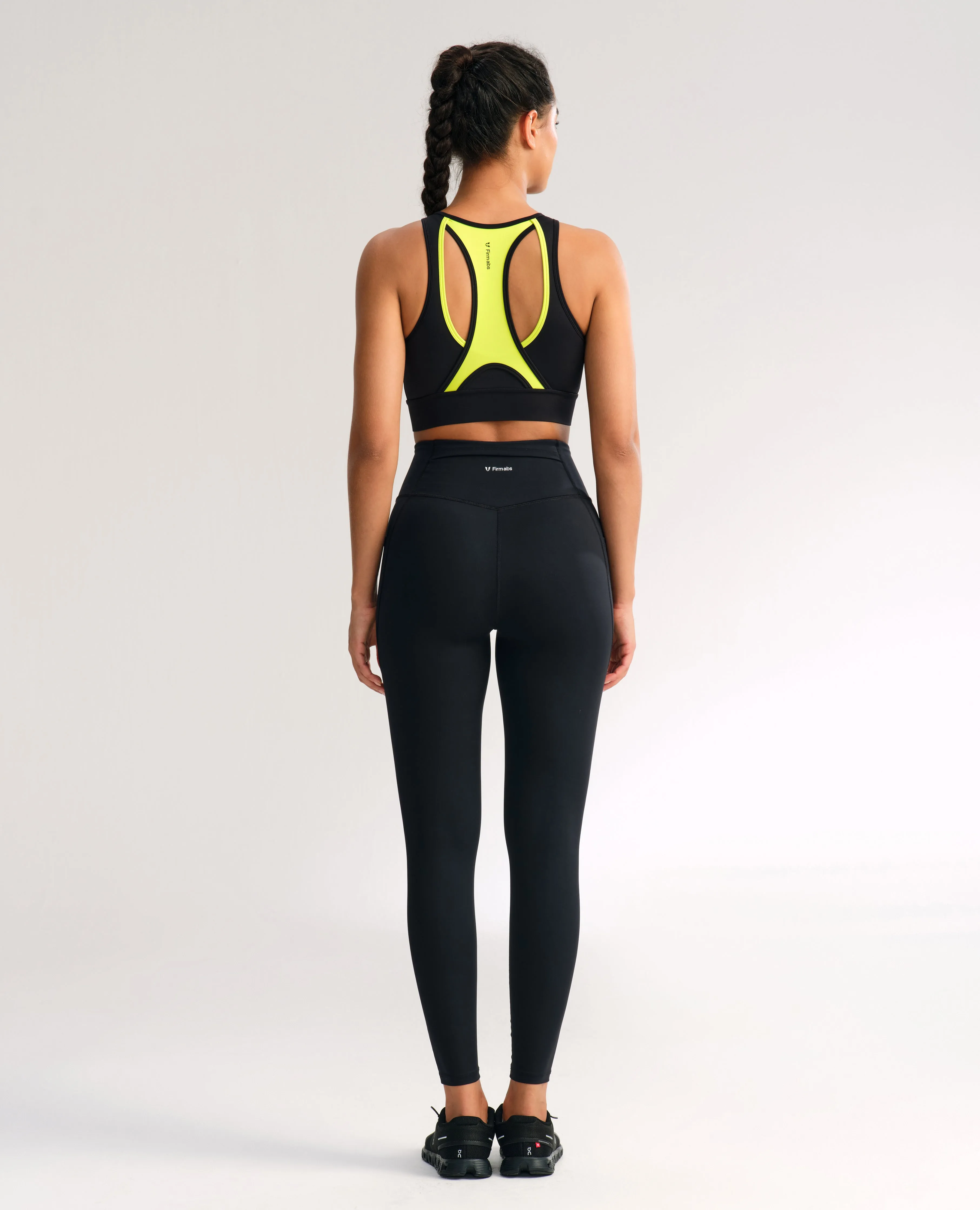 Zip Front High Support Sports Bra - Black sold by Firm Abs product image thumbnail 4