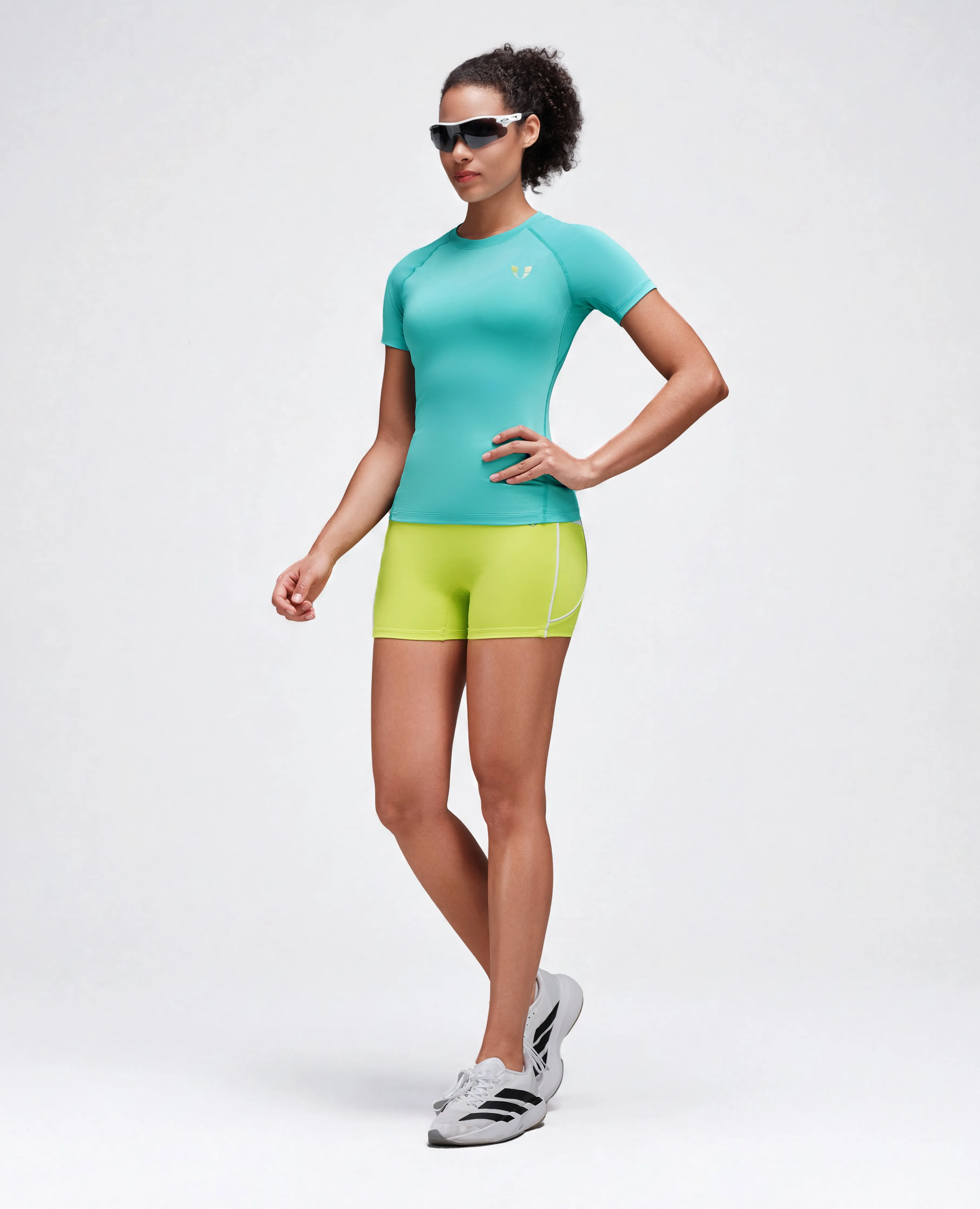 Sculpt Contour Pocket Shorts - Yellow Green sold by Firm Abs product image thumbnail 4