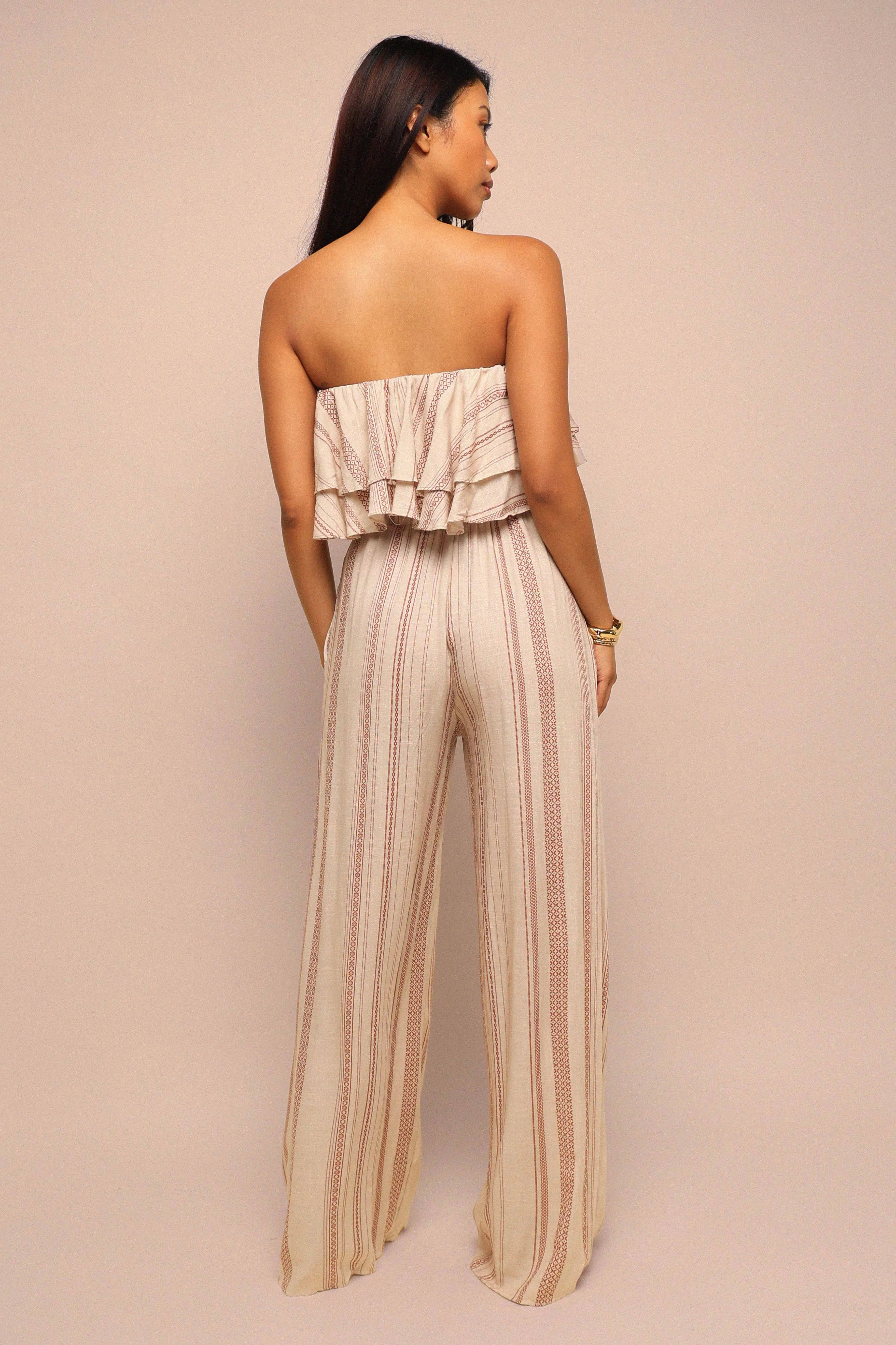 Sunset Flare Ruffle Tube & Wide Leg Set sold by Bogomore product image thumbnail 3