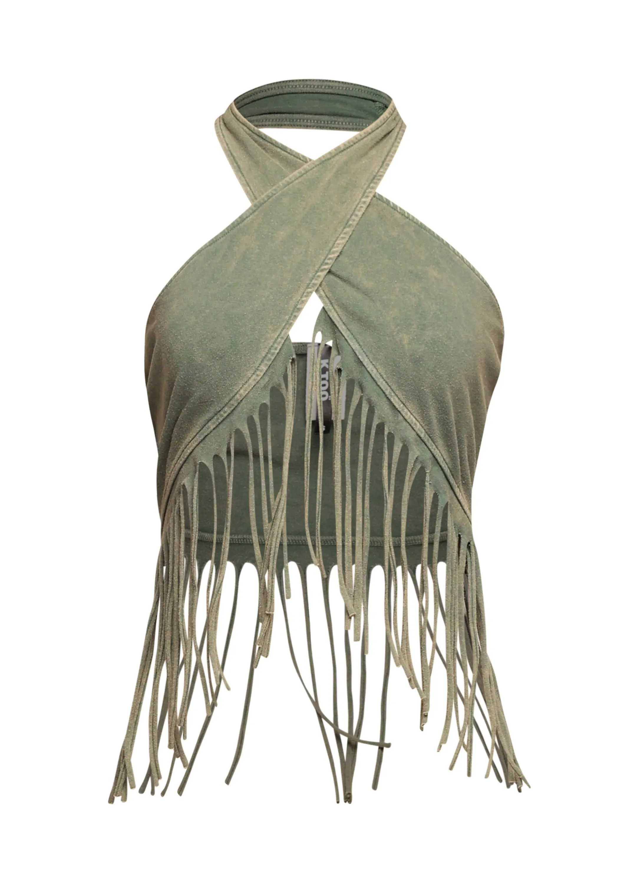 Fringe halter top... sold by Bogomore product image thumbnail 4