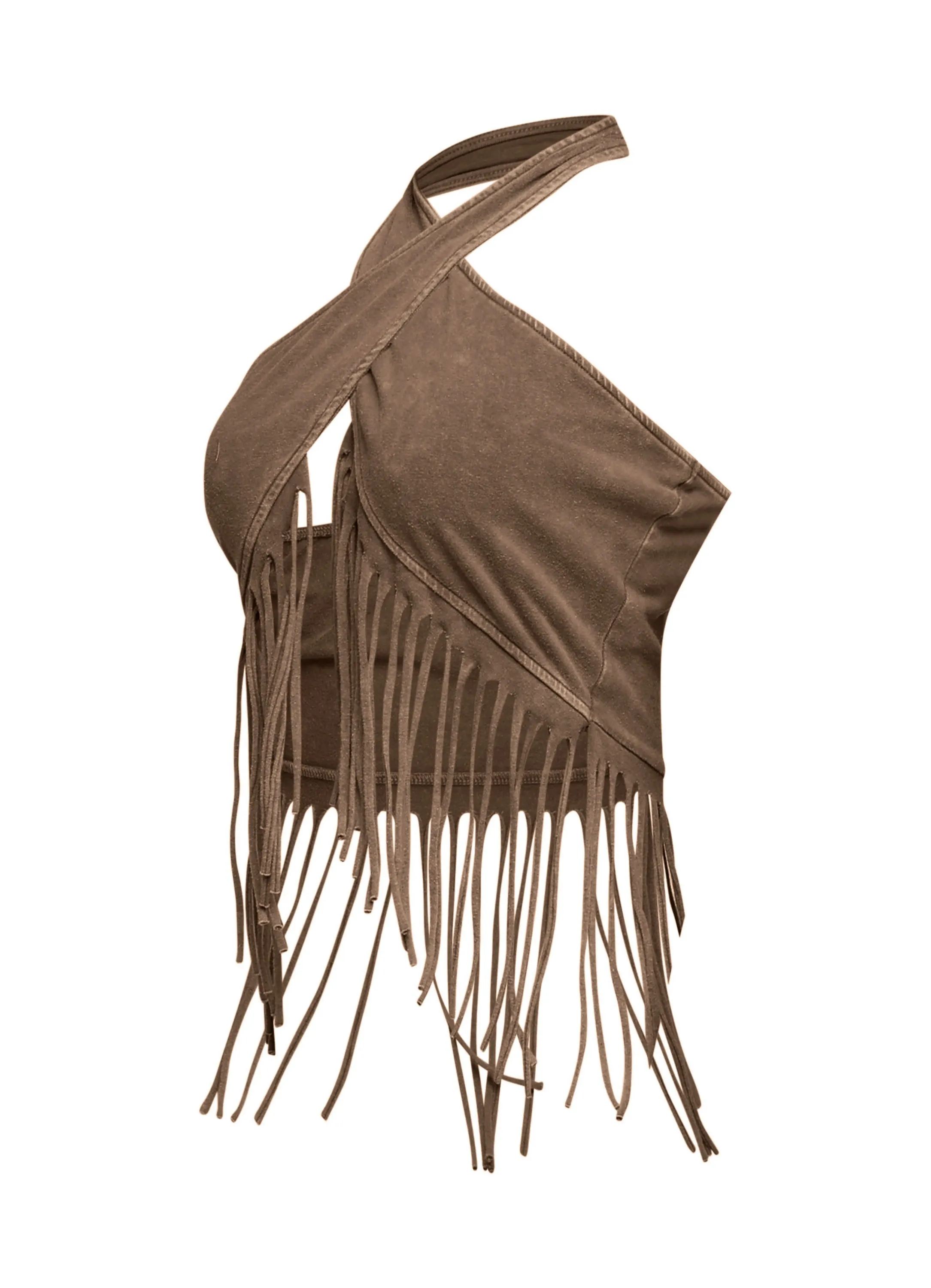 Fringe halter top... sold by Bogomore product image thumbnail 2